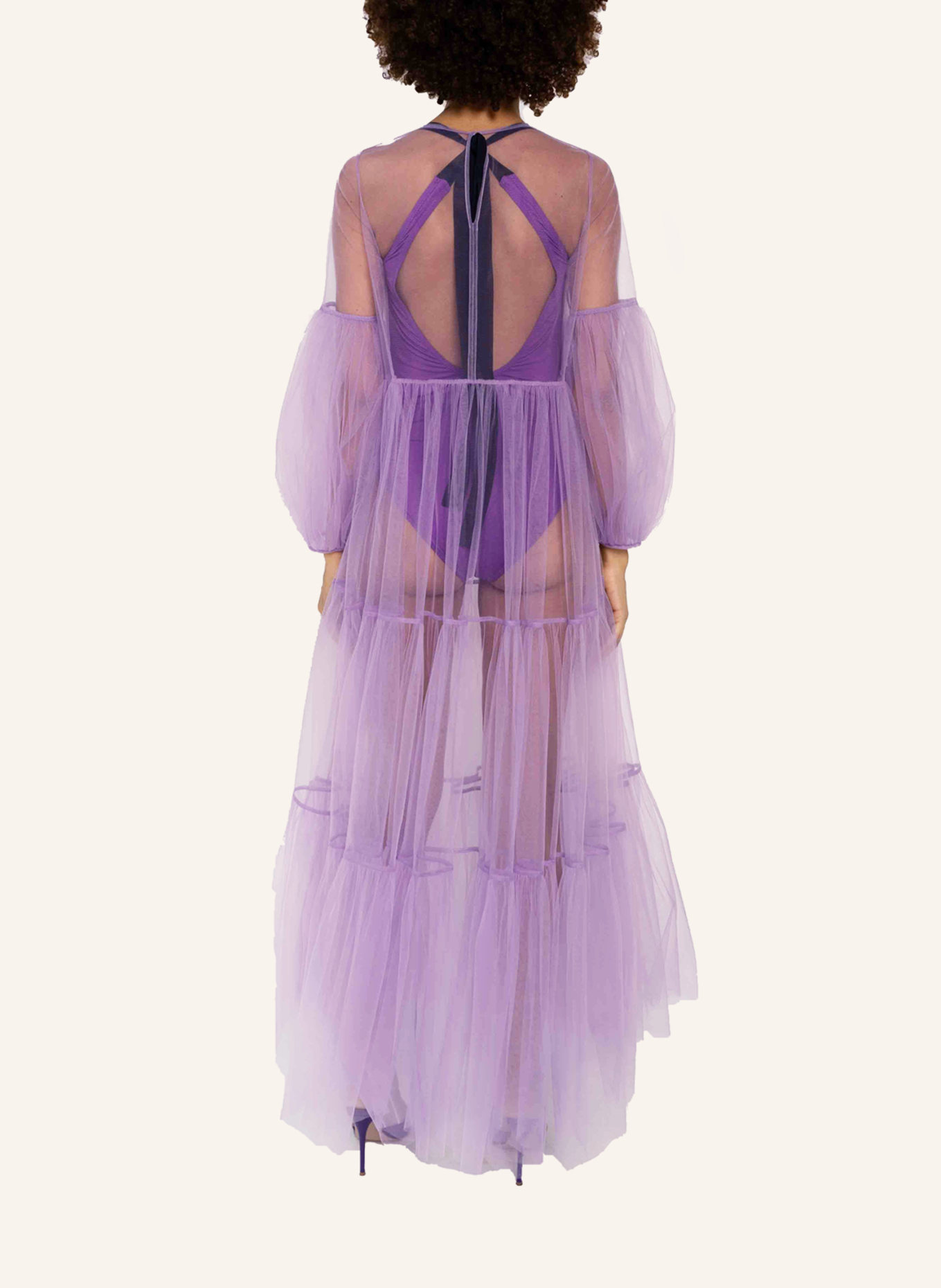 Helene Galwas Netzkleid ALENA: LILA