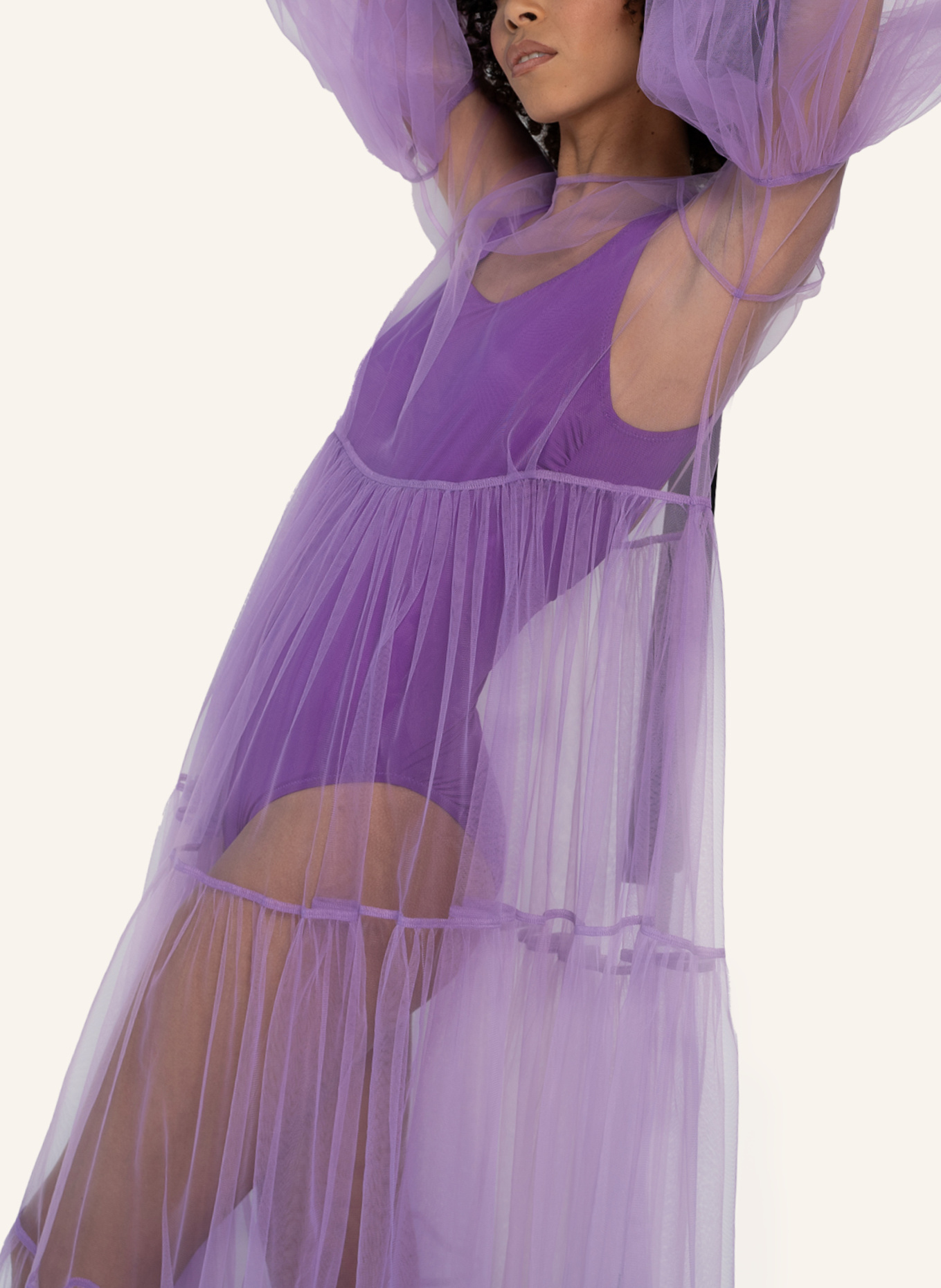 Helene Galwas Netzkleid ALENA: LILA