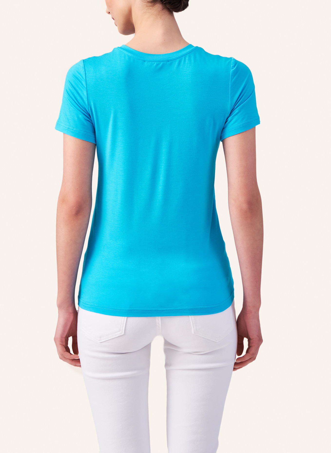 Helene Galwas Basic T-Shirt aus Premium Jersey FRANCA, Farbe: HELLBLAU (Bild 2)