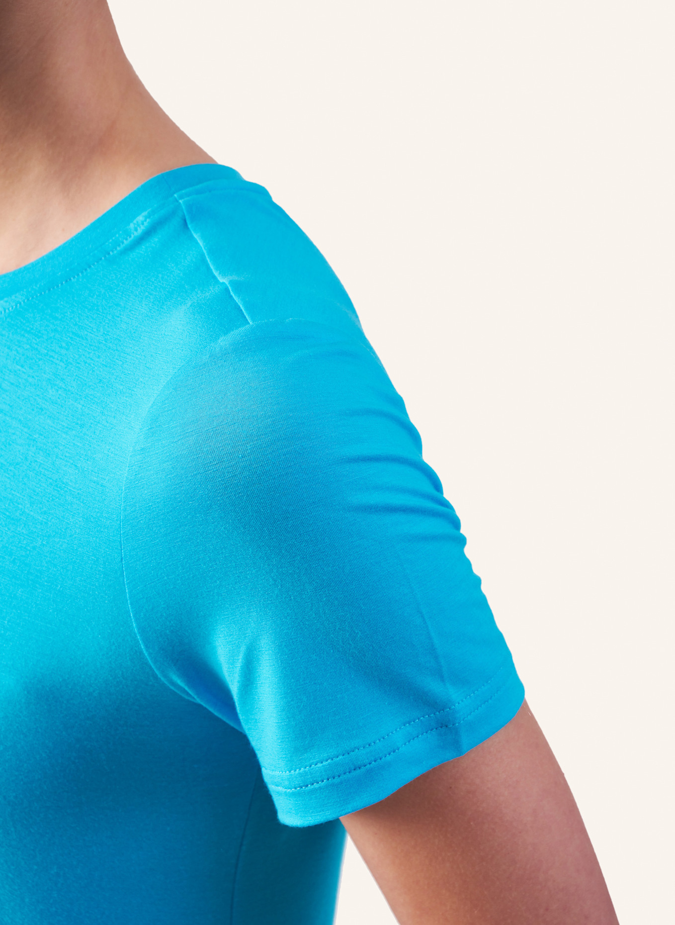 Helene Galwas Basic T-Shirt aus Premium Jersey FRANCA, Farbe: HELLBLAU (Bild 3)