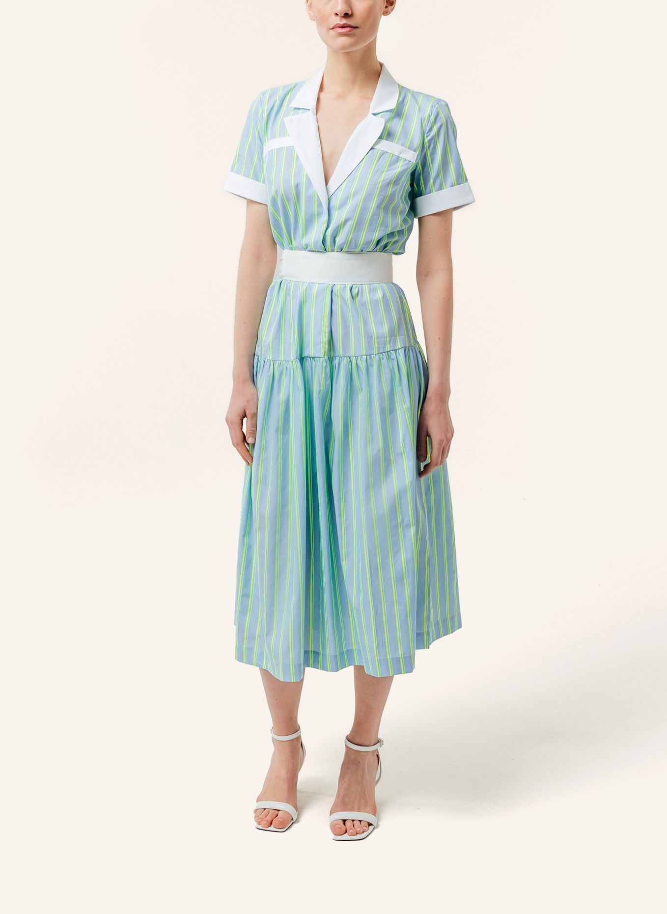 Helene Galwas Midikleid KATINKA: GRAU