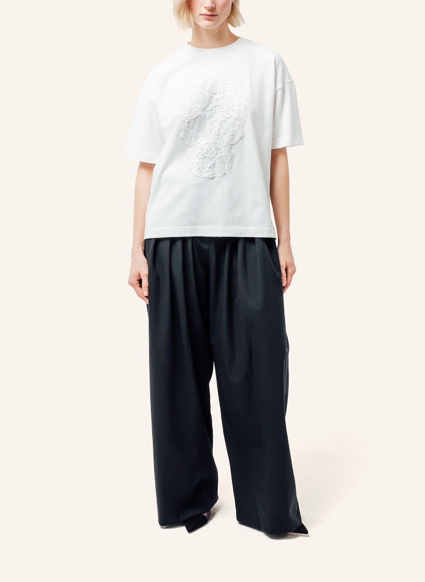 Helene Galwas Oversize T-Shirt LINDA: WEISS