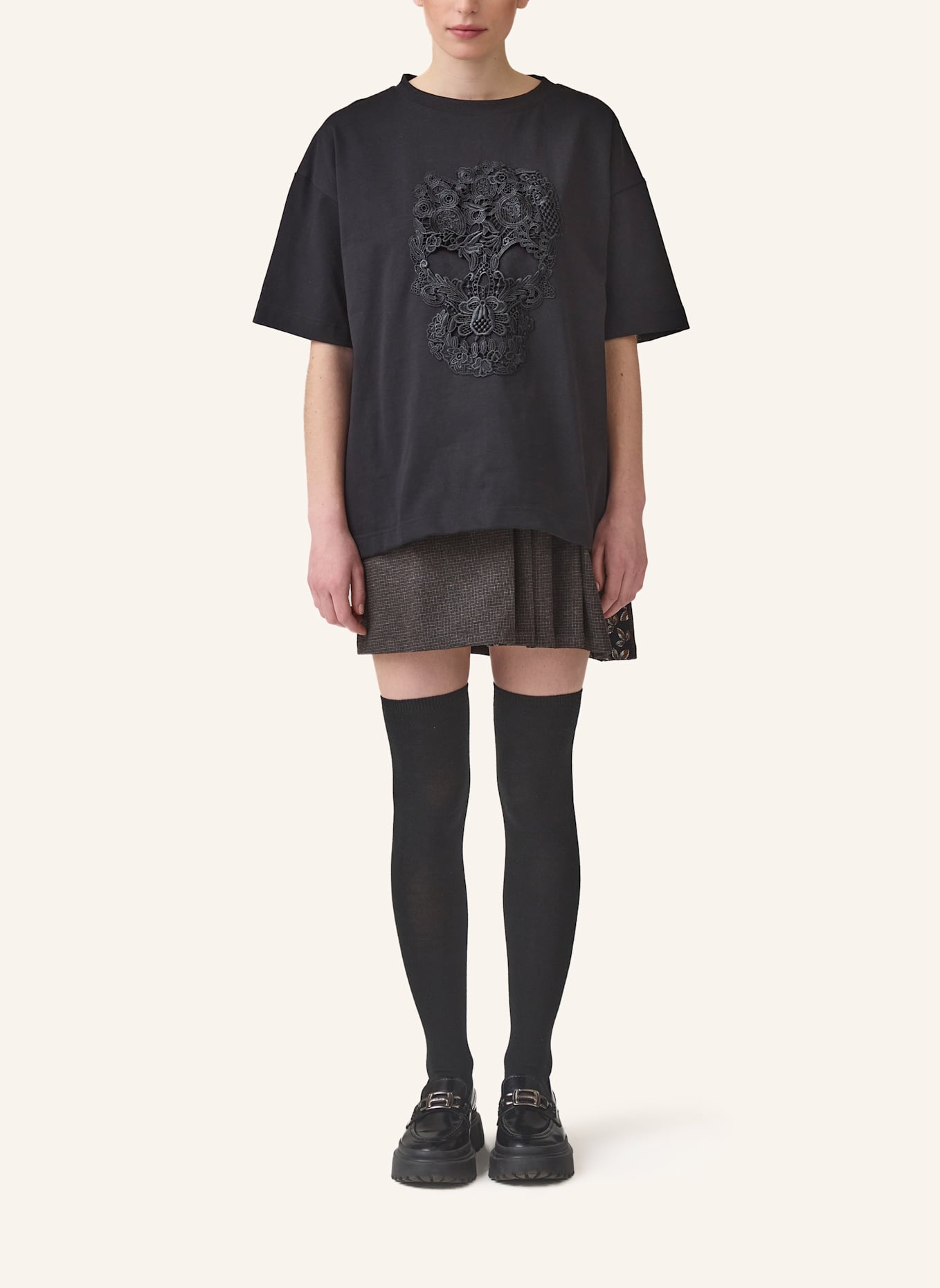 Helene Galwas Oversize T-Shirt LINDA: SCHWARZ