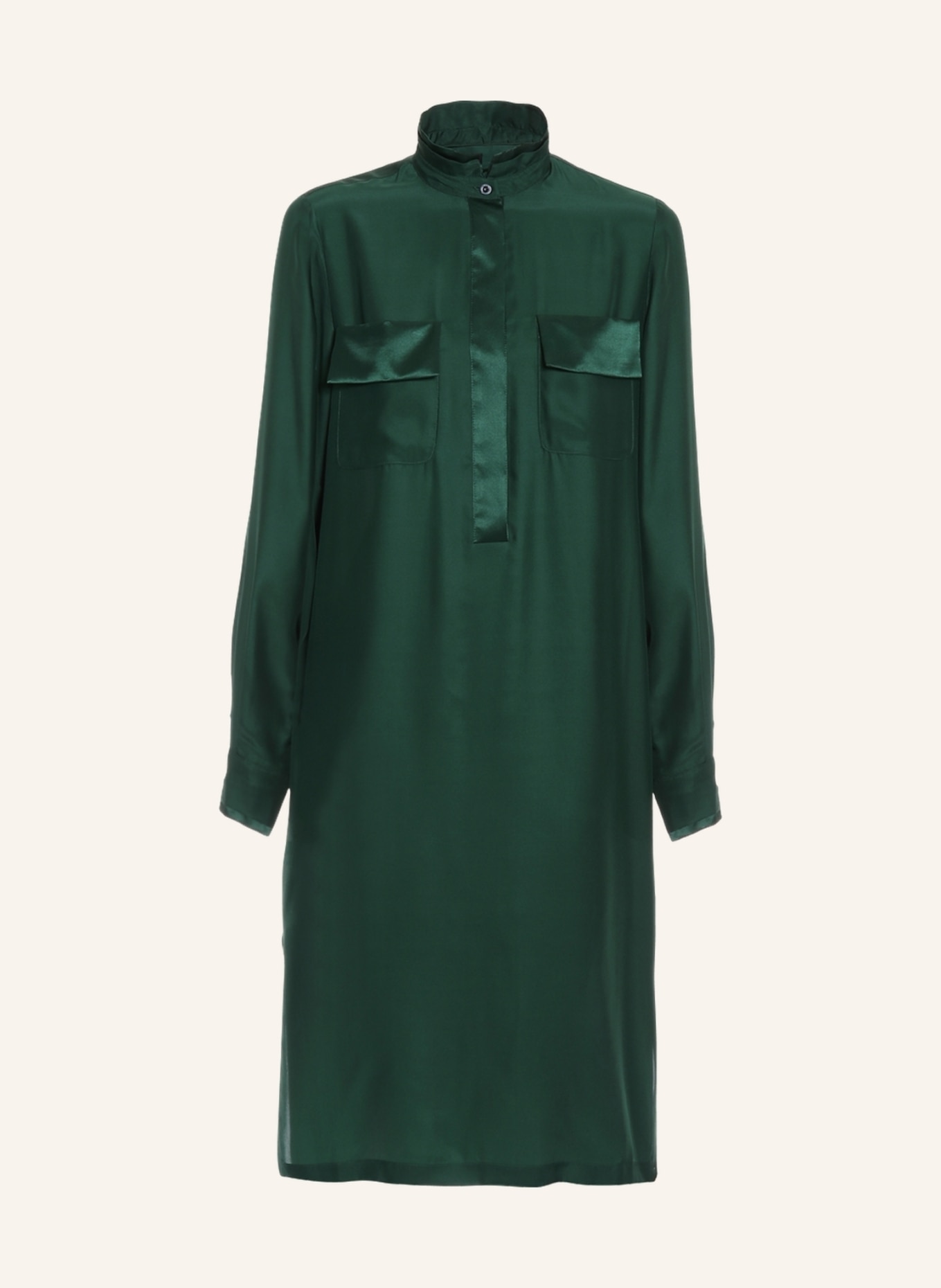 Helene Galwas Midi Hemdkleid aus Seide BRITTA: GRÜN