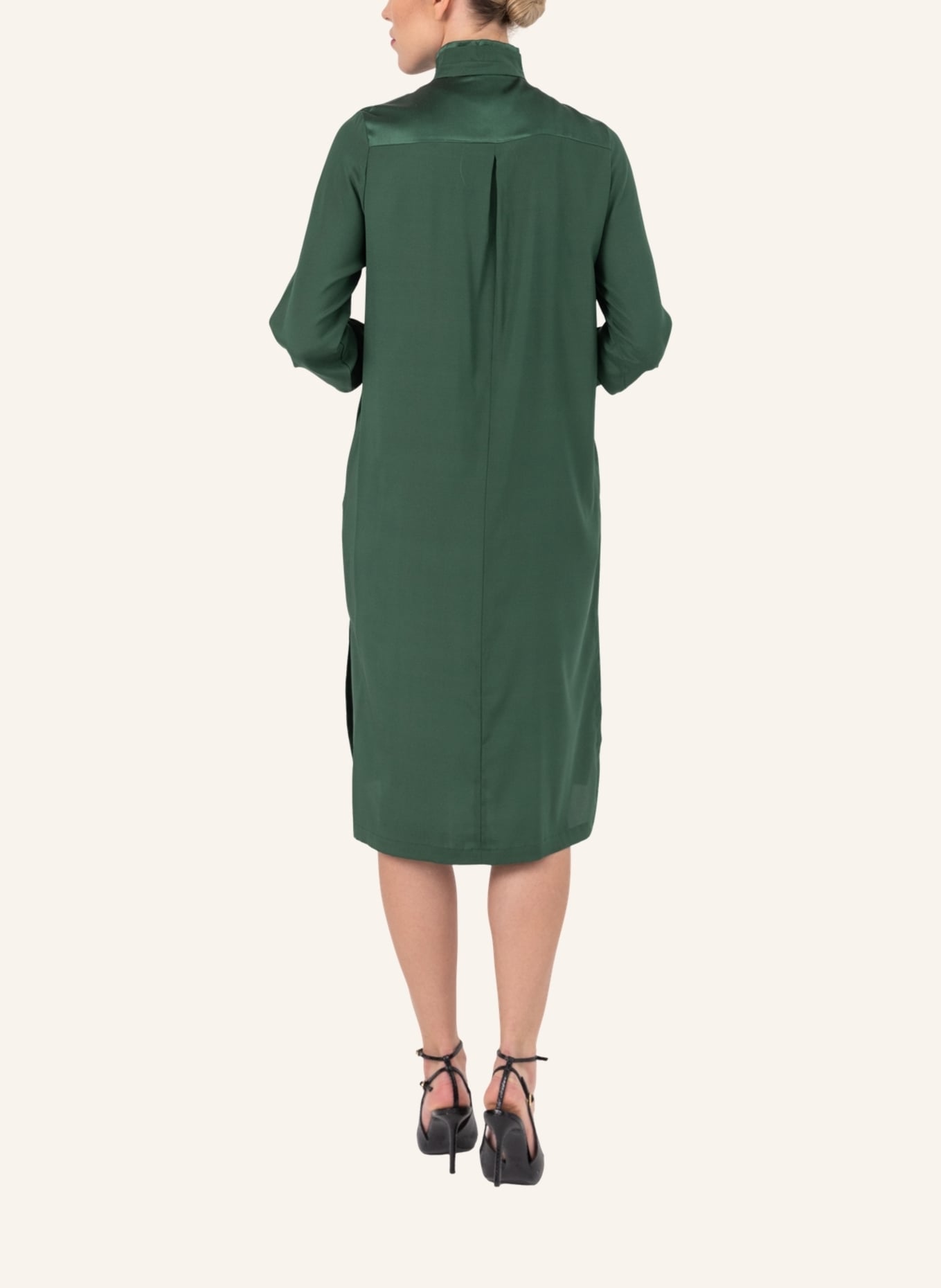 Helene Galwas Midi Hemdkleid aus Seide BRITTA: GRÜN