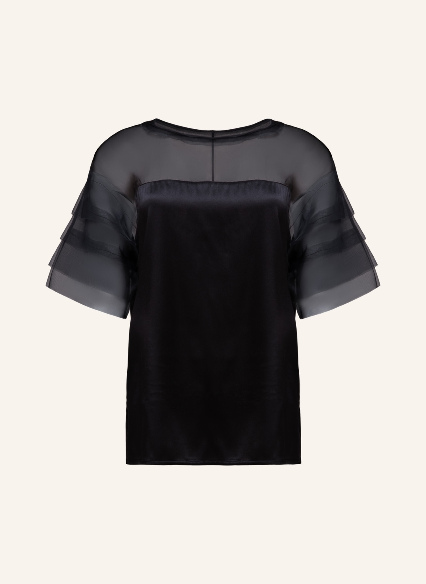 Helene Galwas Bluse aus Seide DONNA: SCHWARZ