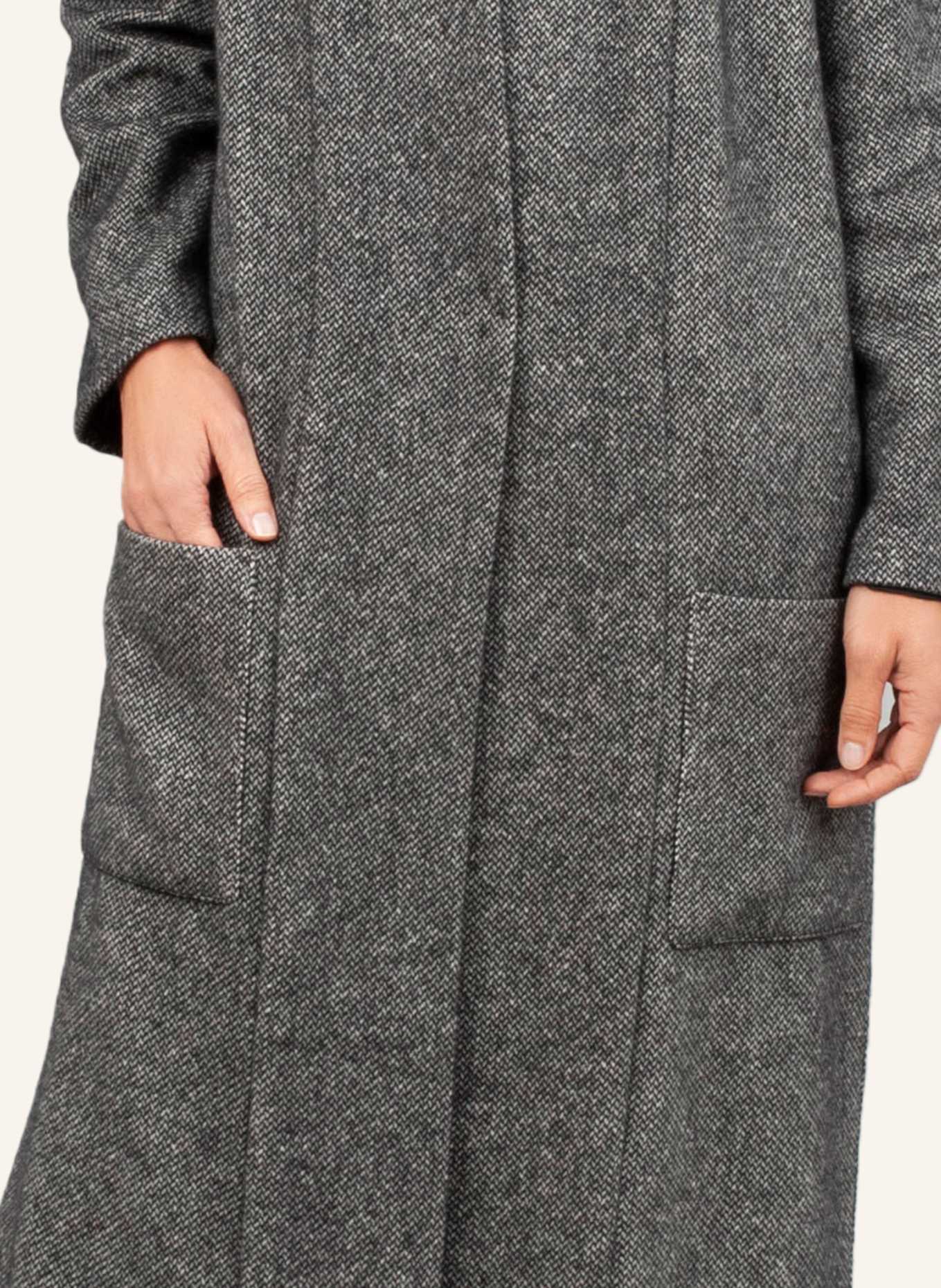 Helene Galwas Wollmantel EDITH: GRAU