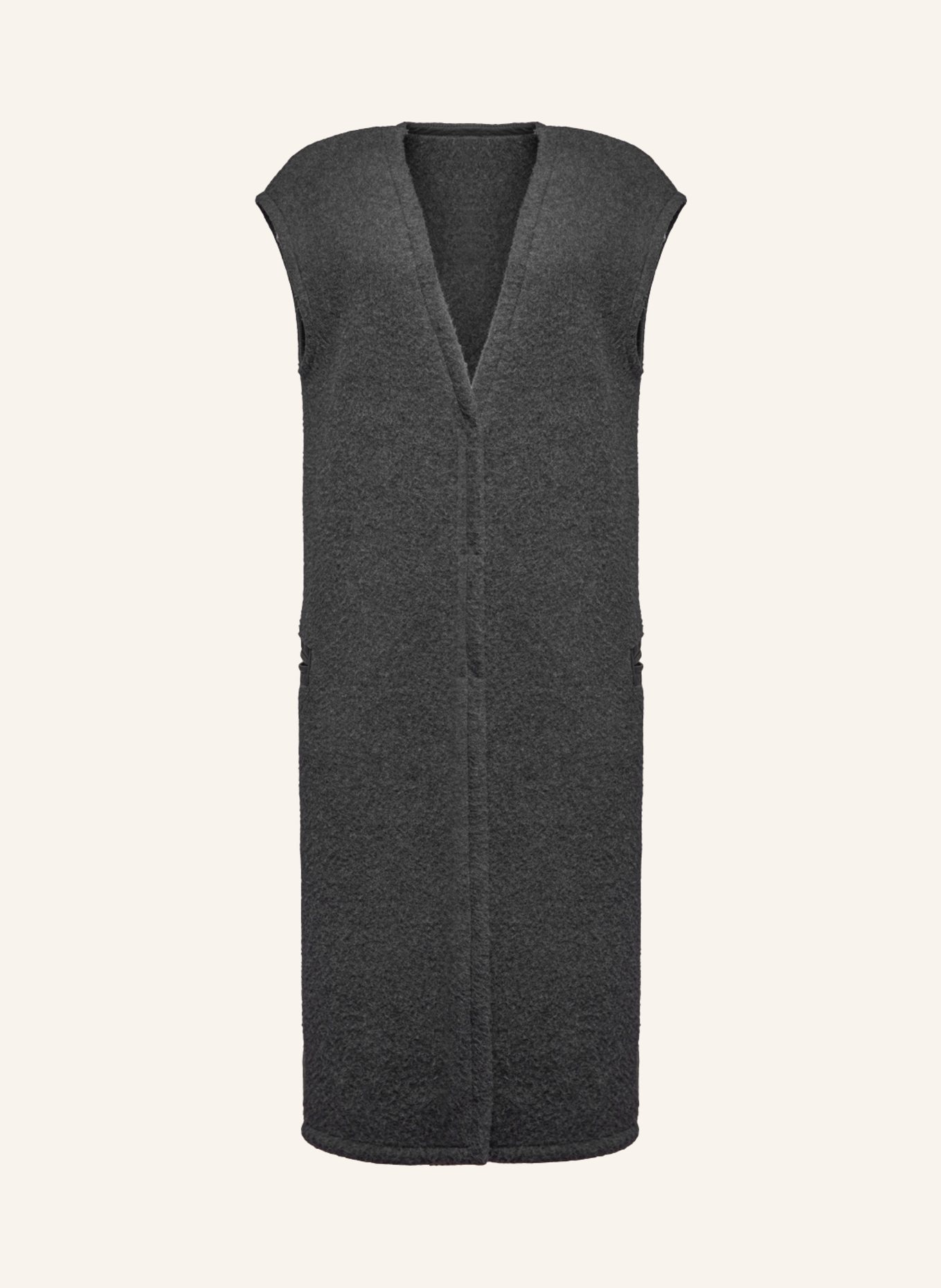 Helene Galwas Maxi Weste ELFRIEDE: GRAU