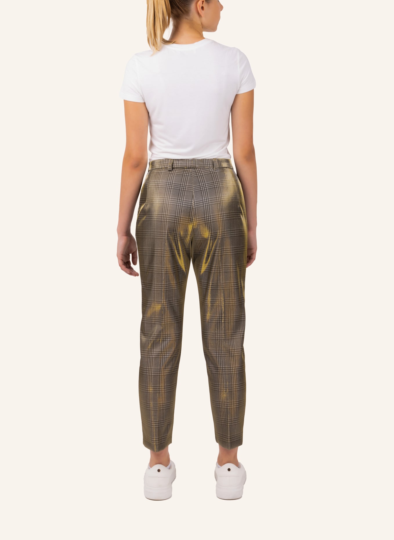 Helene Galwas Locker geschnittene Bundfaltenhose CARO: GOLD