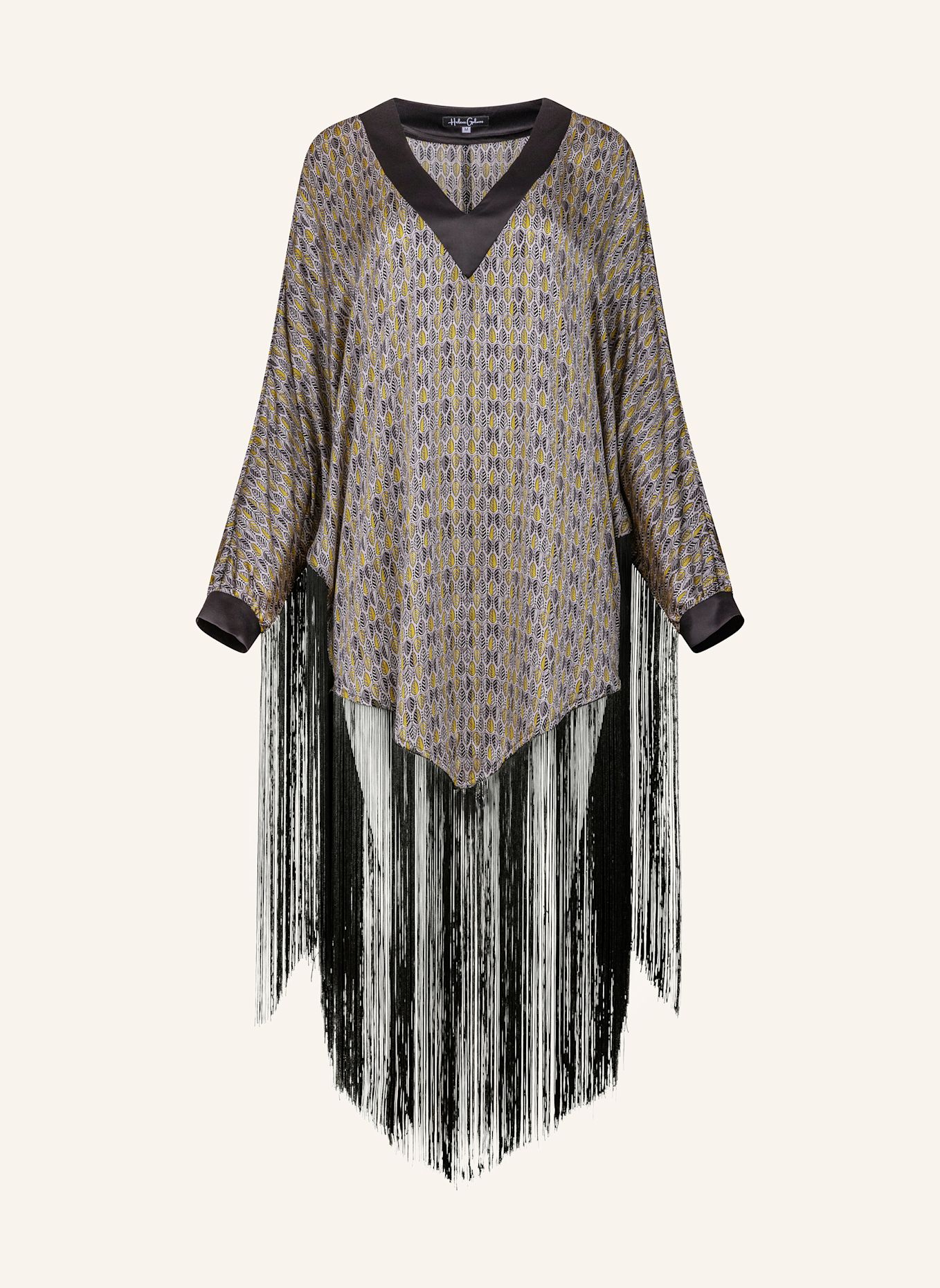 Helene Galwas Seidenponcho Kleid JENNIFER: SILBER