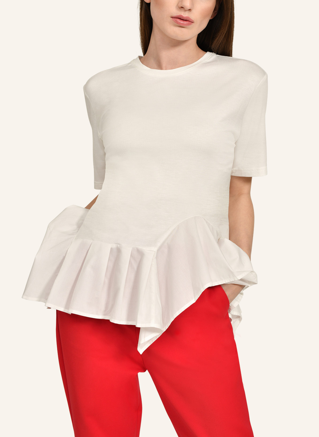 Helene Galwas T-Shirt FLO: WEISS