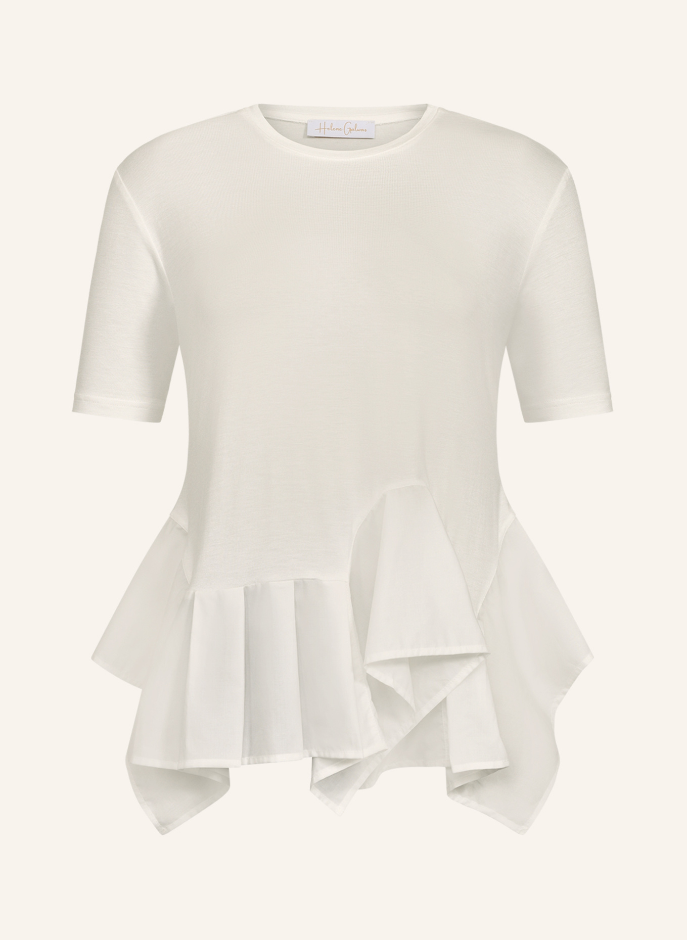 Helene Galwas T-Shirt FLO: WEISS