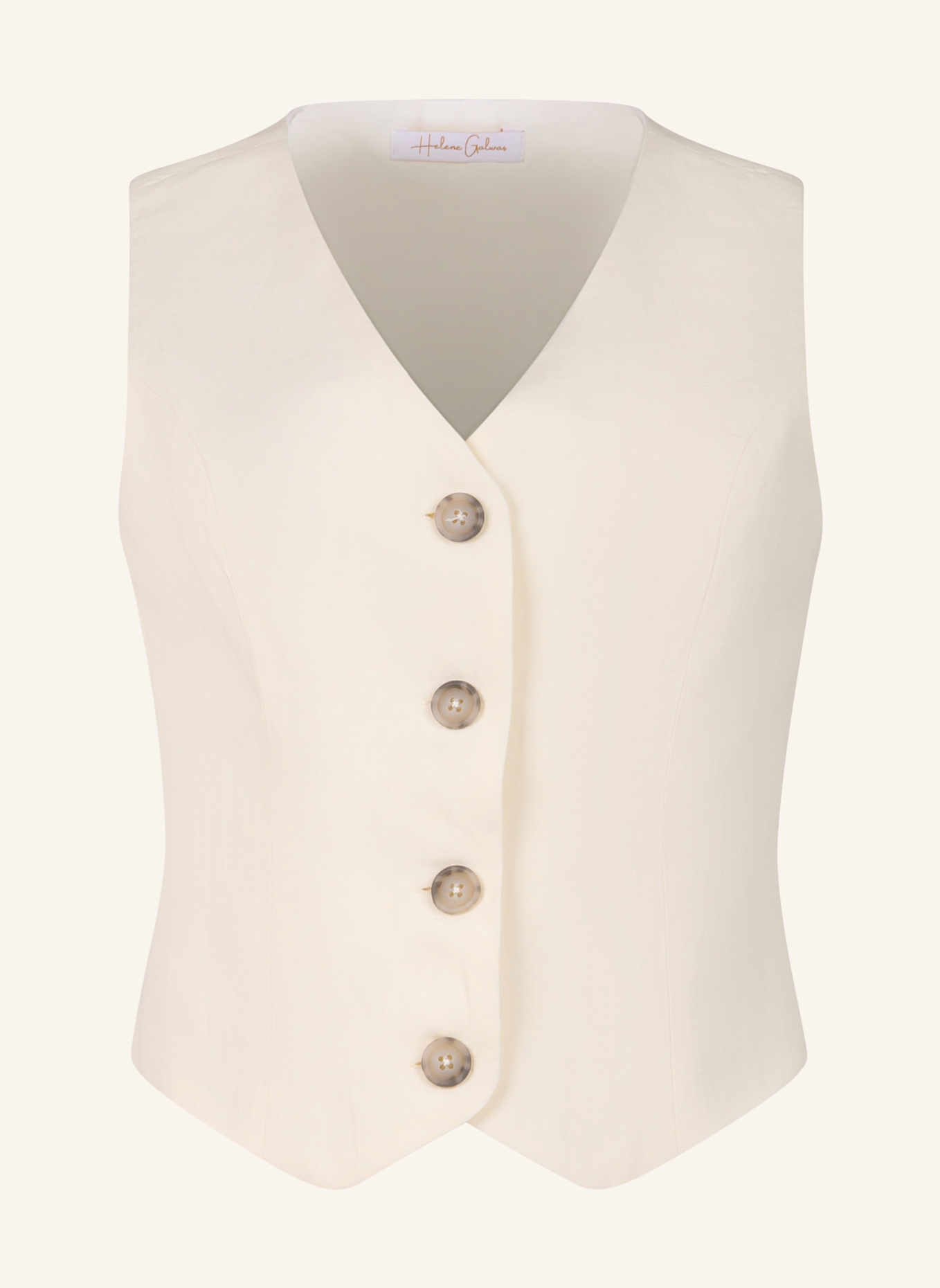 Helene Galwas Taillierte Weste KENDY: WEISS