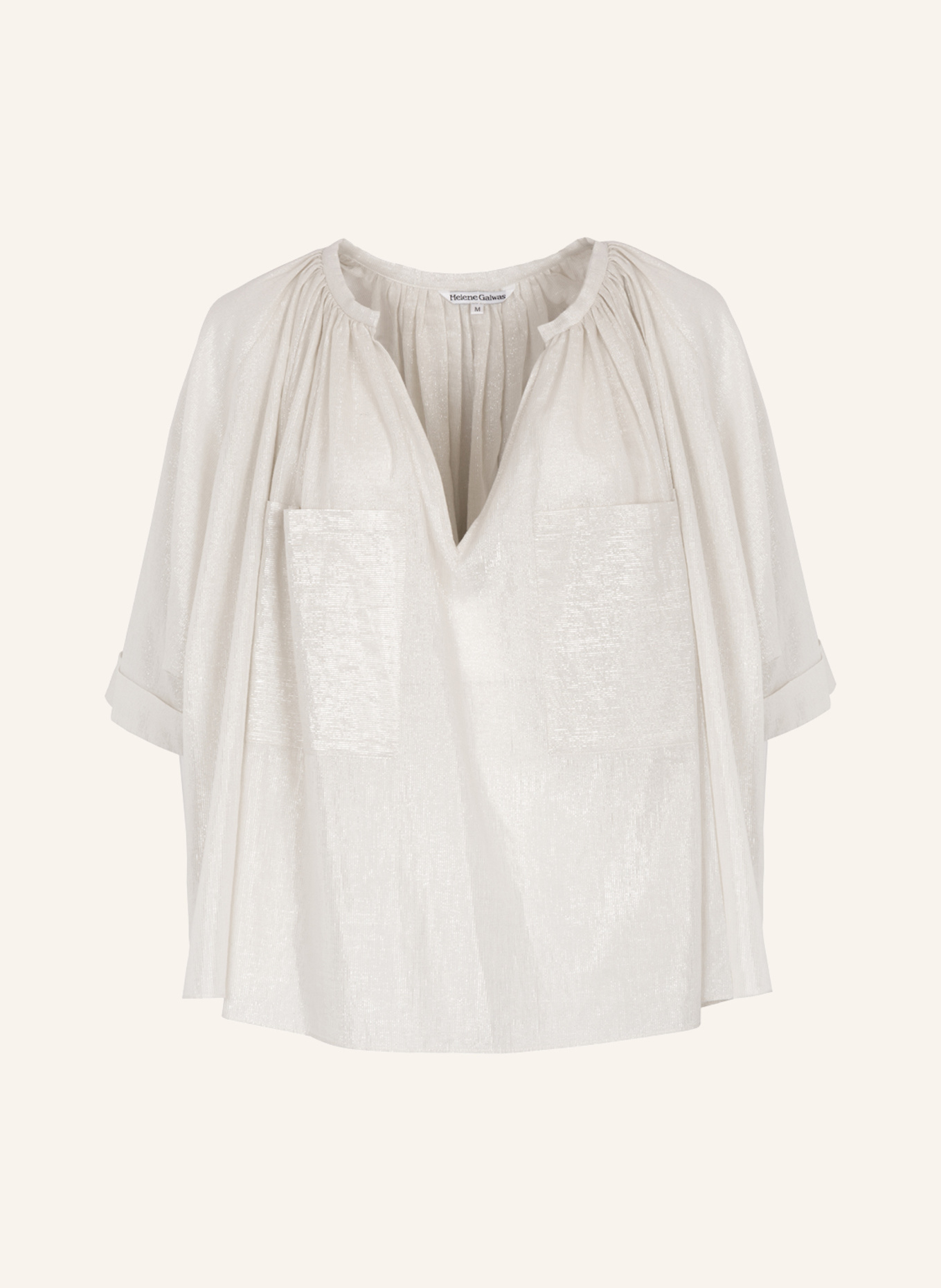 Helene Galwas Hemdbluse GIOVANNA: BEIGE