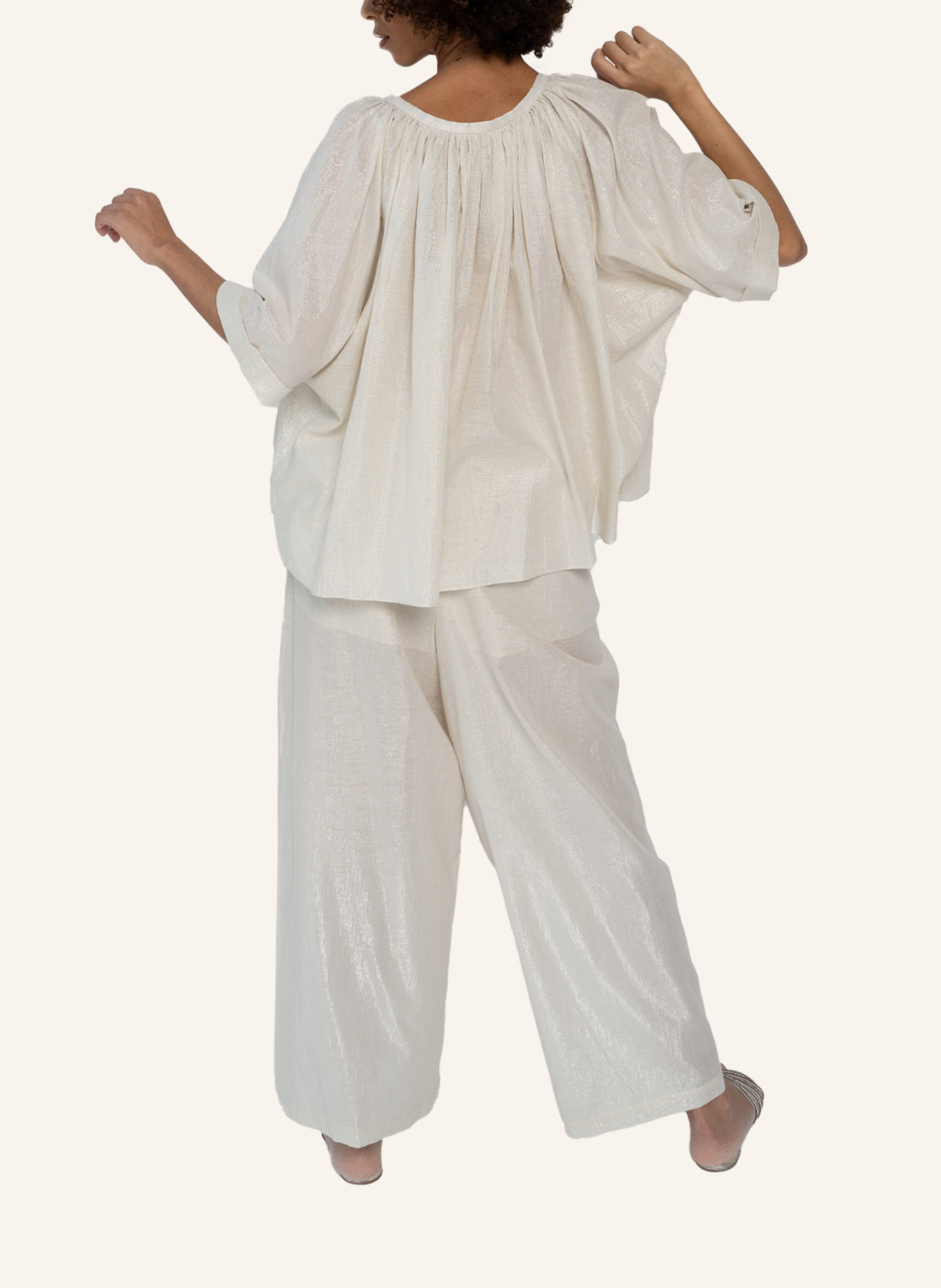 Helene Galwas Hemdbluse GIOVANNA: BEIGE