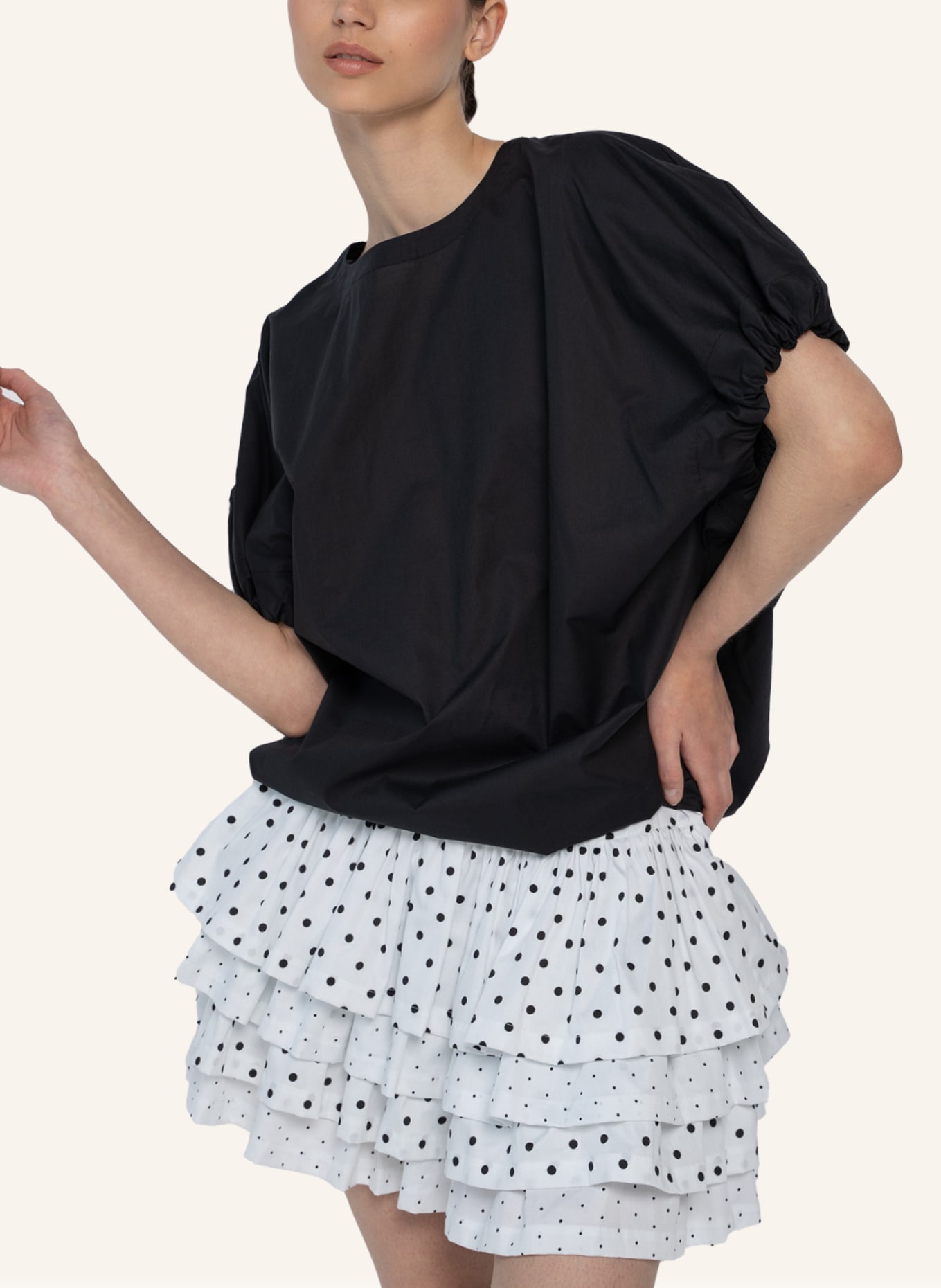 Helene Galwas Bluse GIO: SCHWARZ