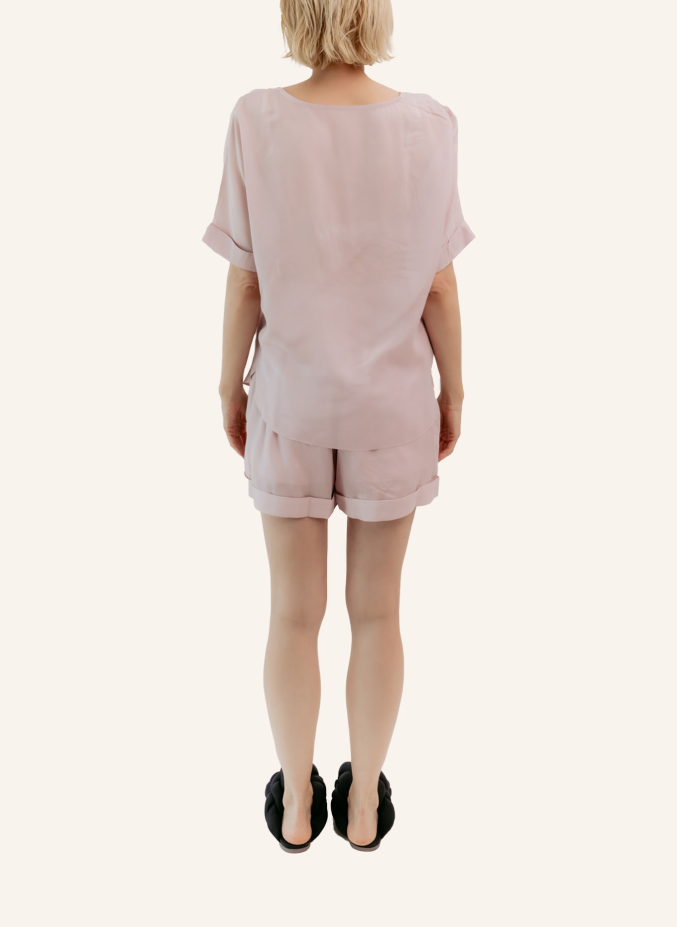 Helene Galwas T-Shirt aus Viskose DOLORES: ROSÉ