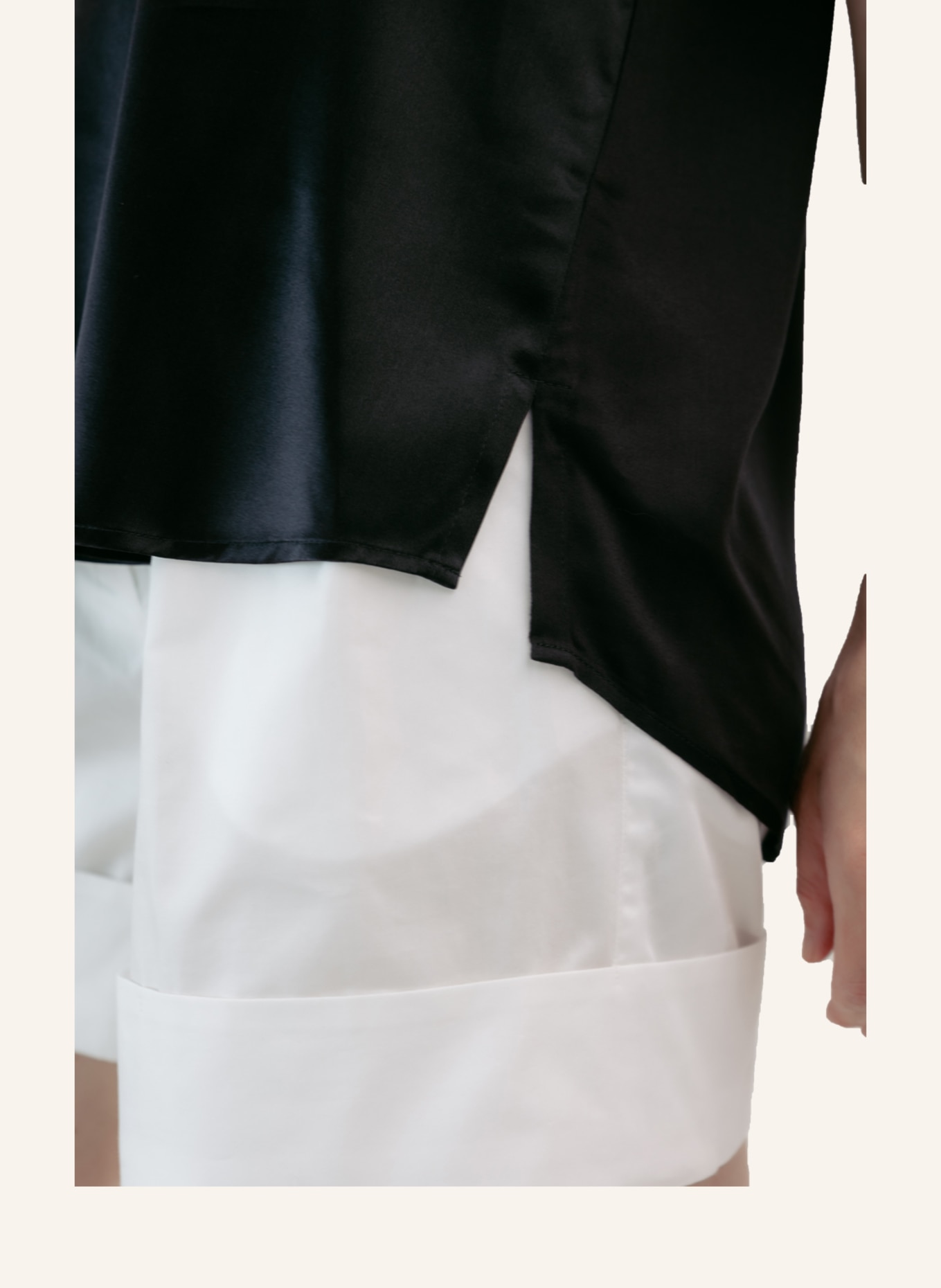 Helene Galwas Oberteil mit abnehmbaren Federn AVA: SCHWARZ