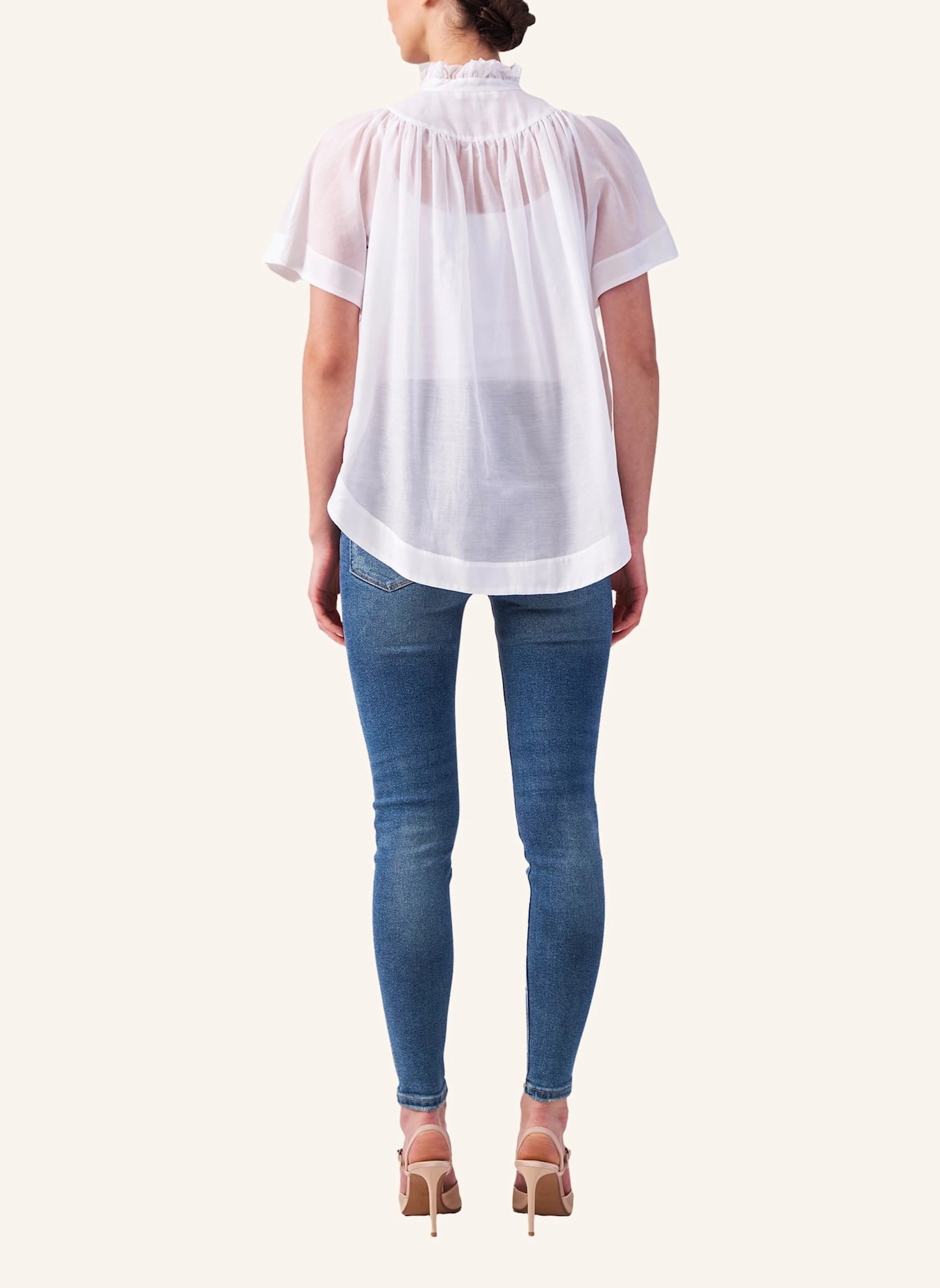 Helene Galwas Bluse aus Baumwoll-Seiden Mischung IDIS: WEISS