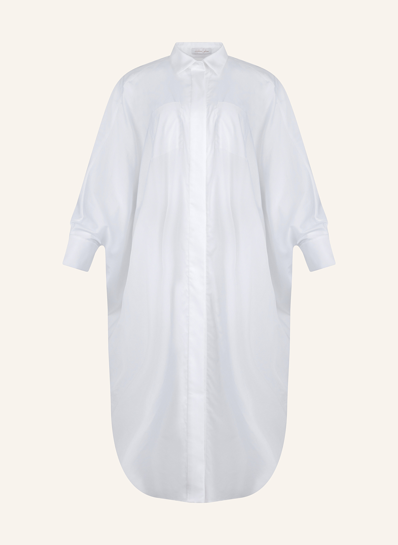 Helene Galwas Weites Maxikleid KADA: WEISS