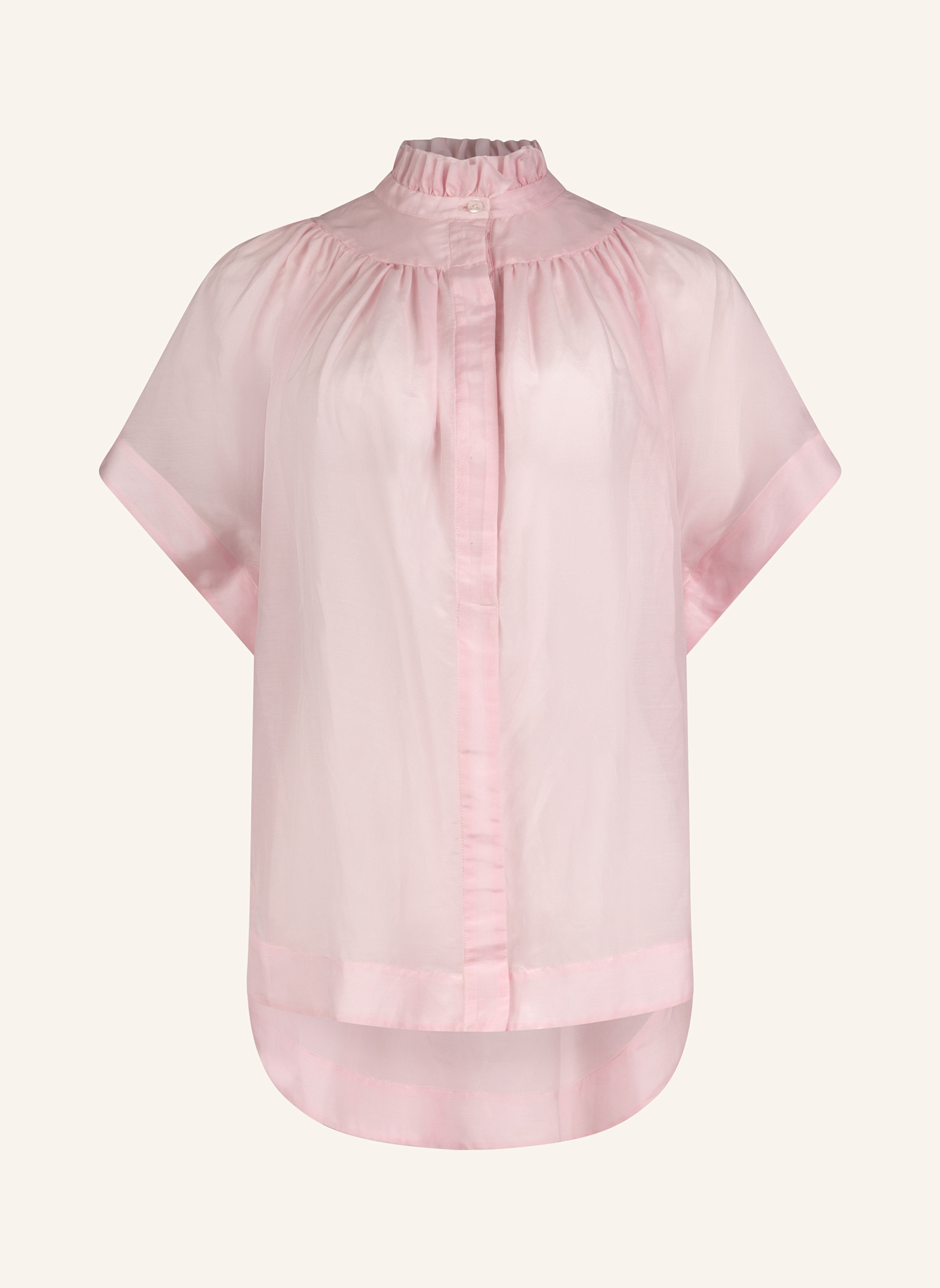 Helene Galwas Bluse aus Baumwoll-Seiden Mischung IDIS: HELLROSA