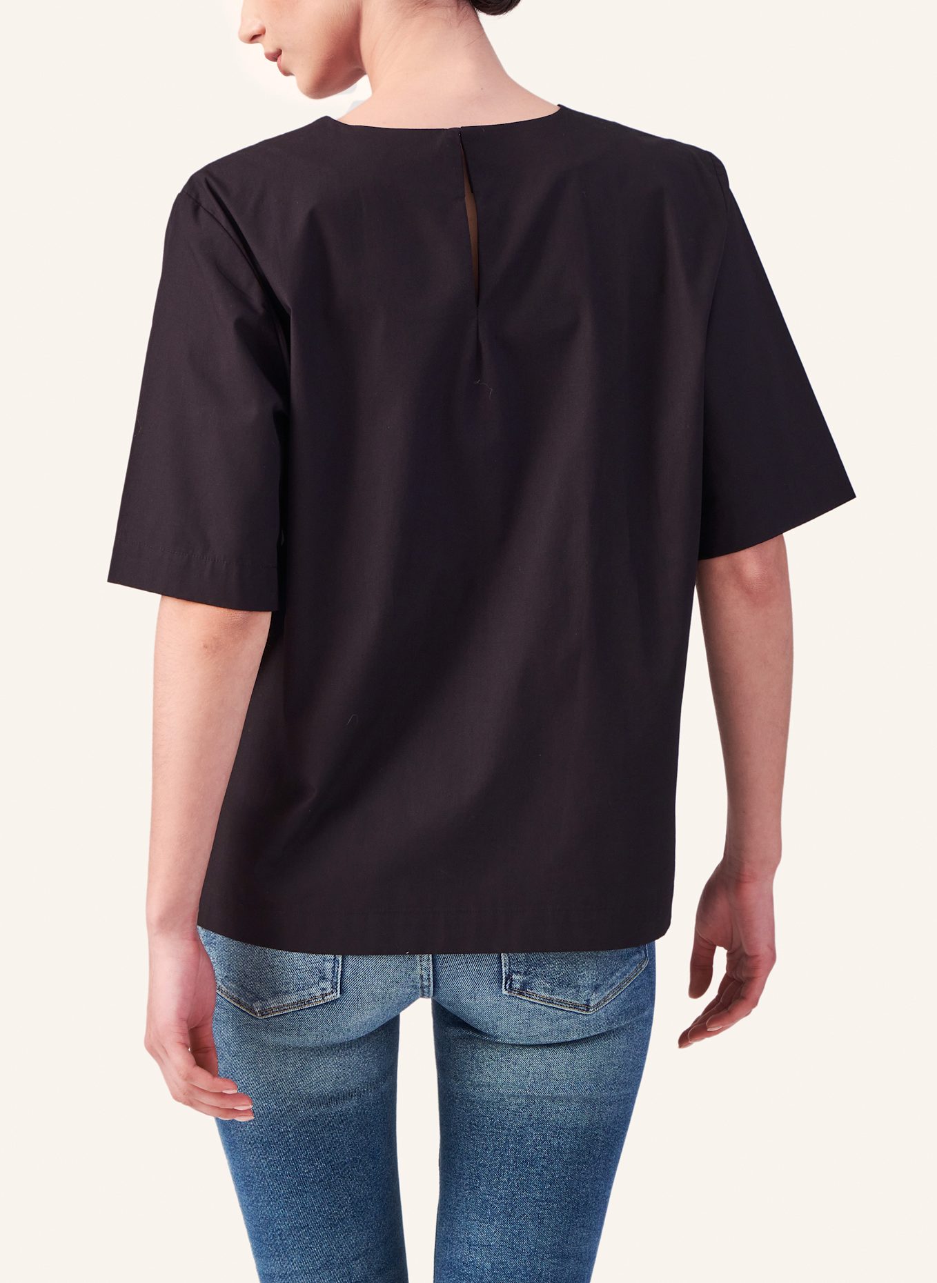 Helene Galwas Bluse aus Baumwolle IDUNA: SCHWARZ