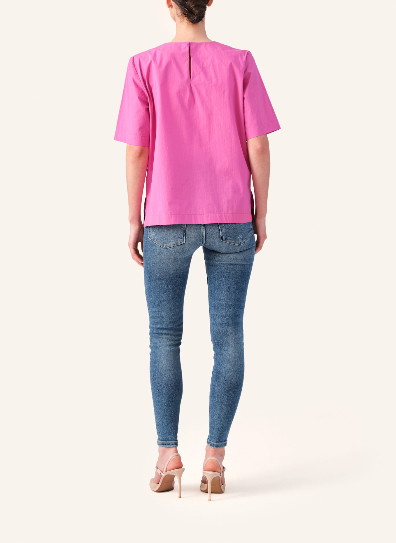 Helene Galwas Bluse aus Baumwolle IDUNA: PINK