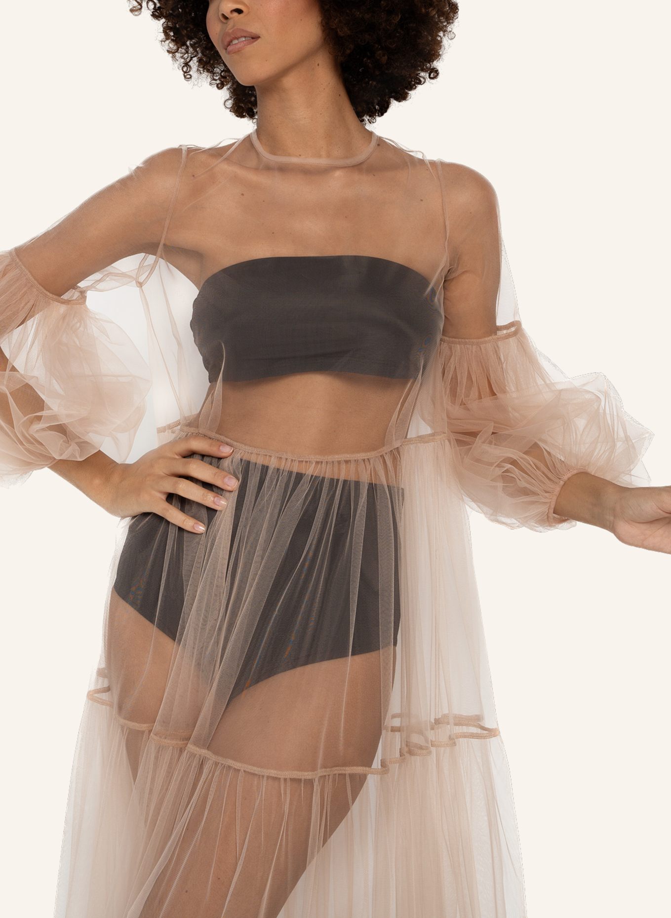 Helene Galwas Netzkleid ALENA: NUDE