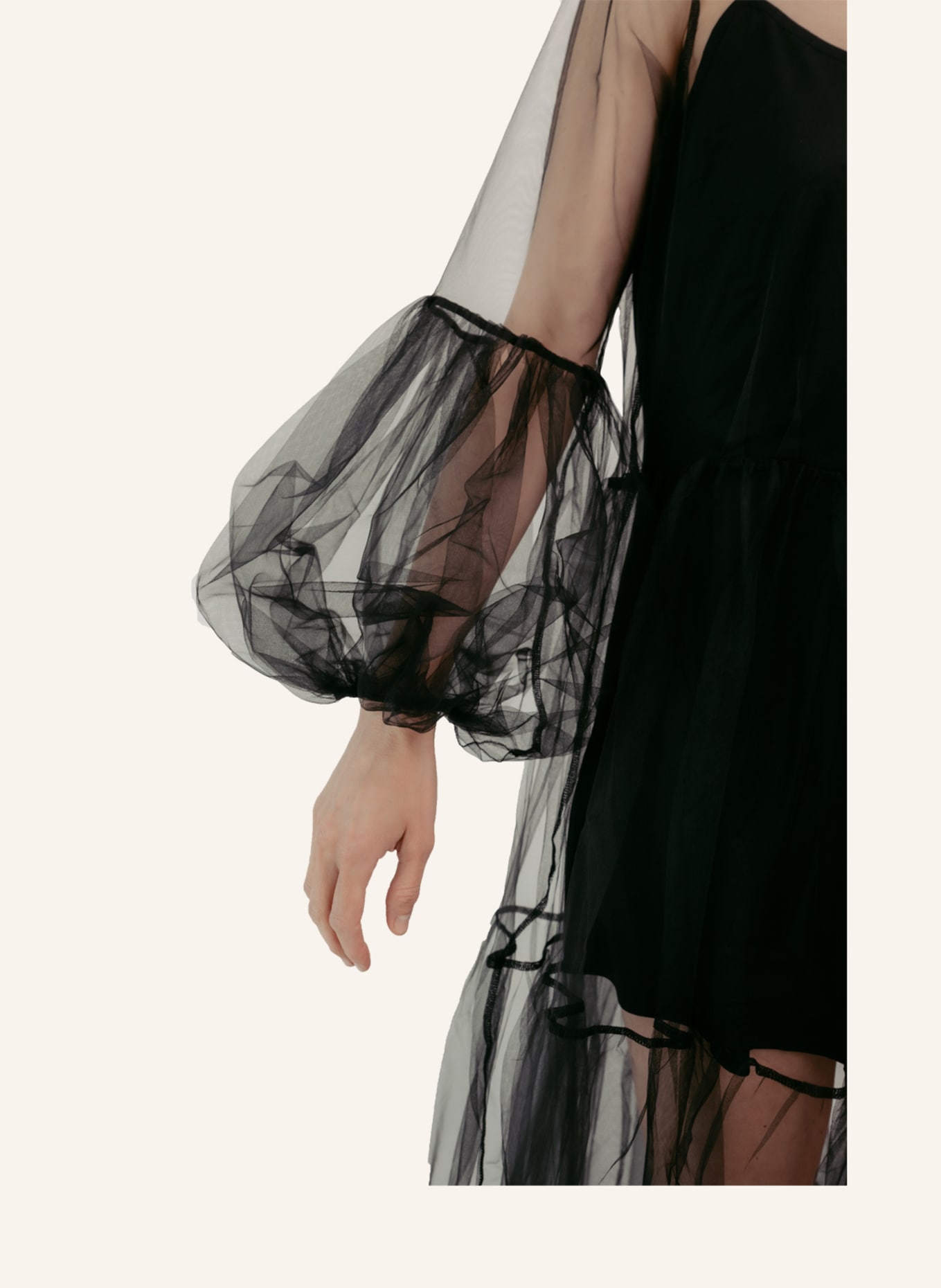 Helene Galwas Netzkleid ALENA: SCHWARZ