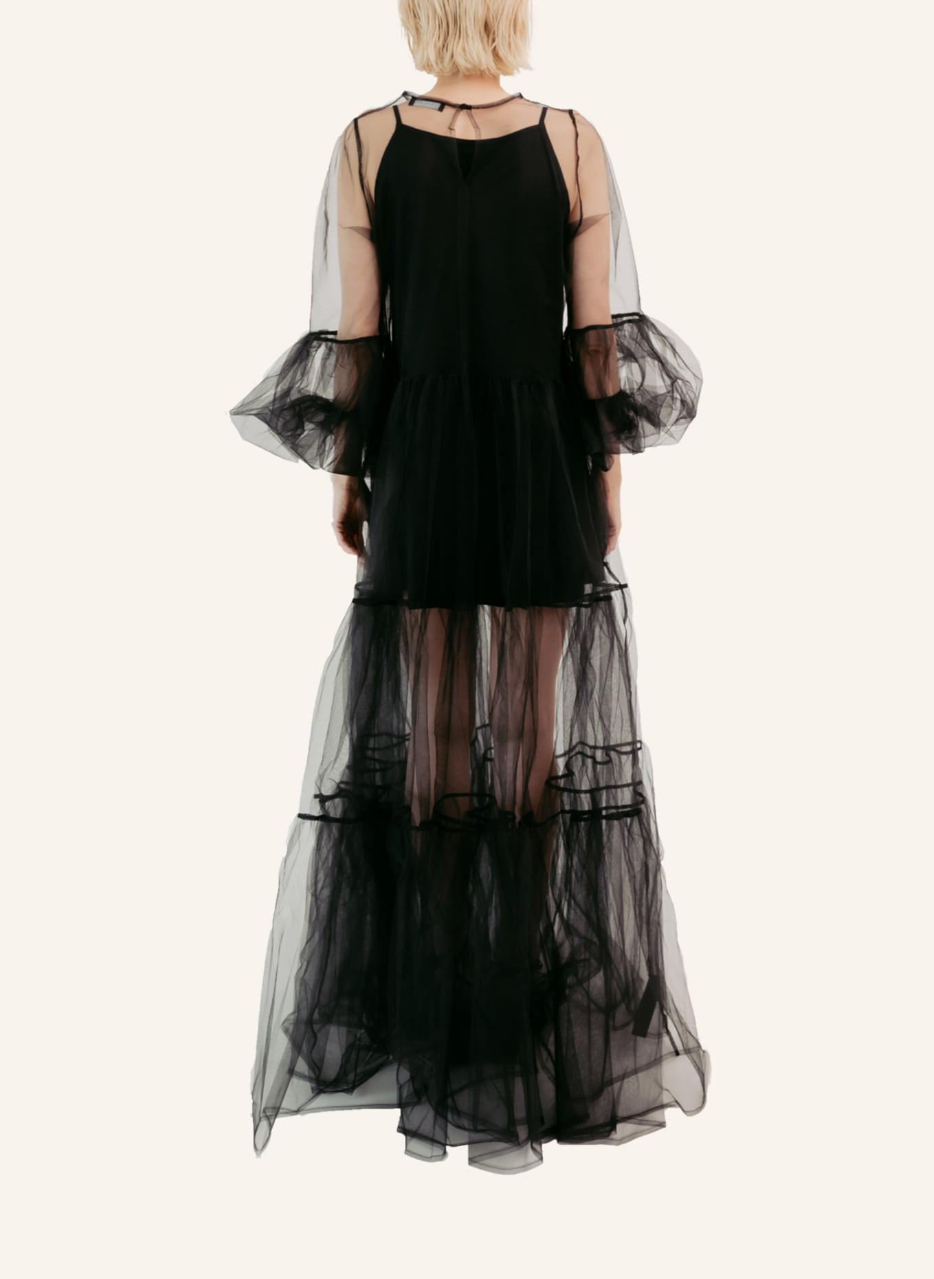 Helene Galwas Netzkleid ALENA: SCHWARZ