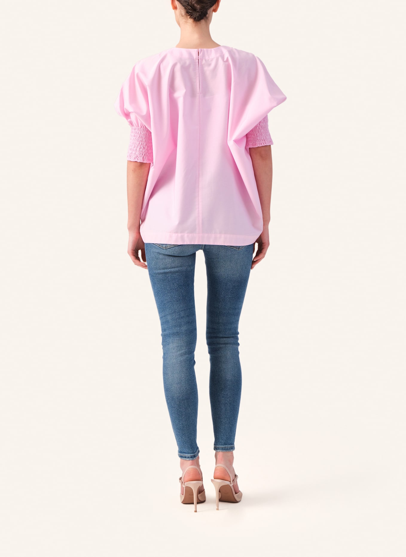 Helene Galwas Bluse aus Baumwolle ILDIKO: HELLROSA