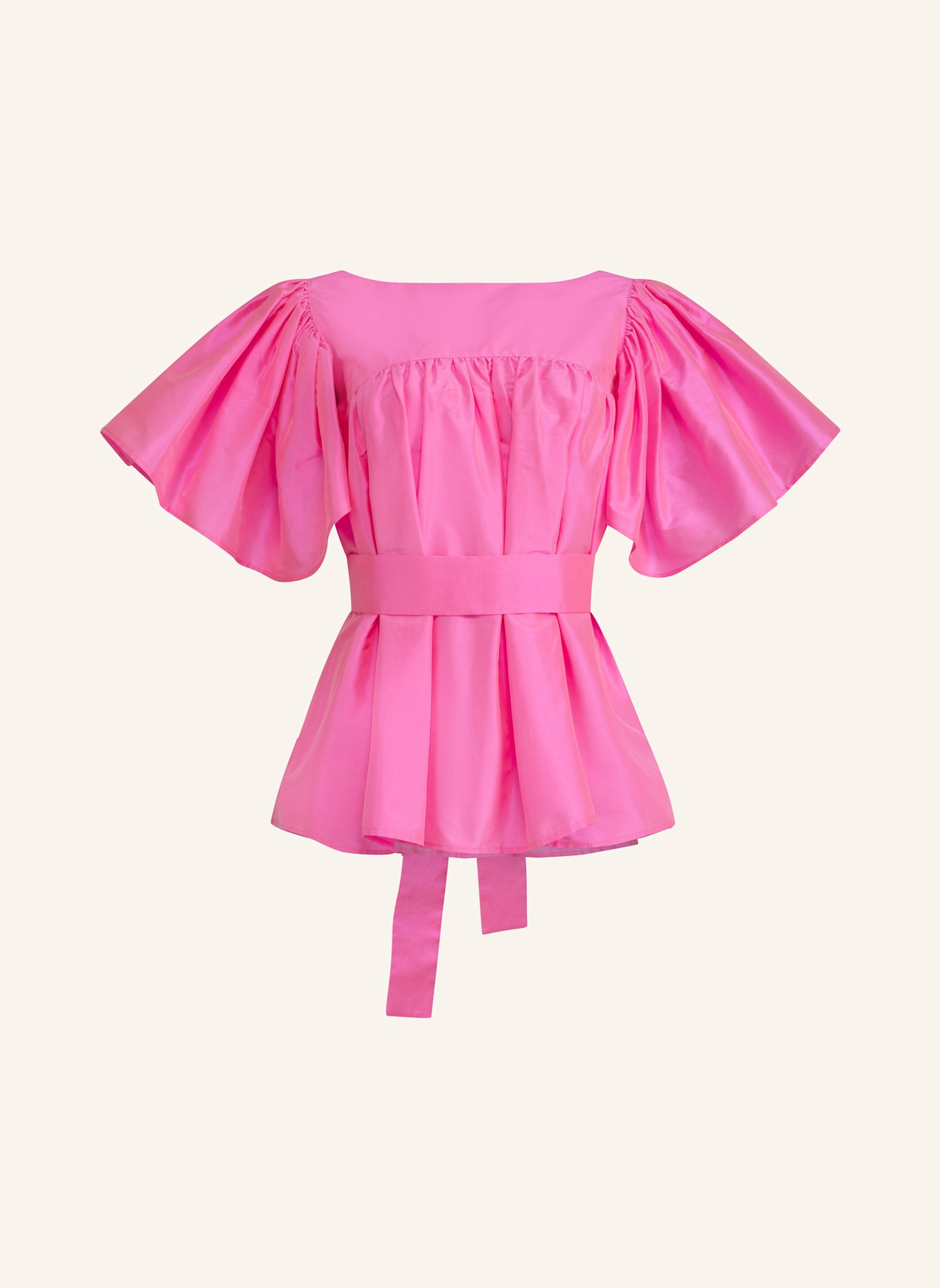 Helene Galwas Bluse aus Dupionseide FILIPARE: PINK