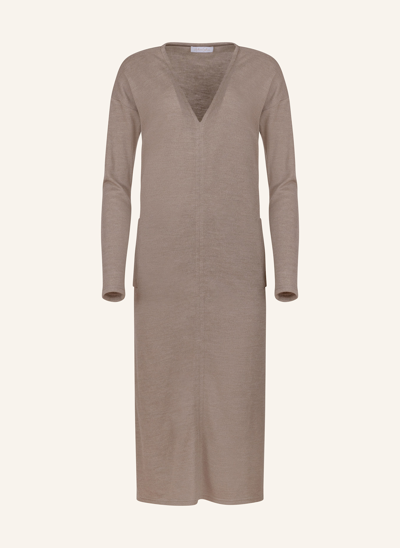 Helene Galwas Kleid aus Wolle CHLOÉRE: BRAUN
