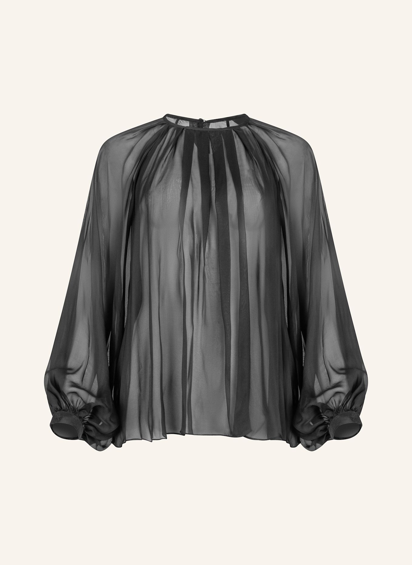 Helene Galwas Bluse aus Seide JASMIN: SCHWARZ
