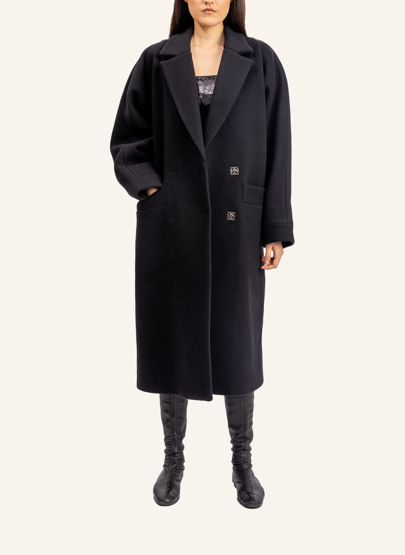 Helene Galwas Coat & Jacket HANNA: SCHWARZ