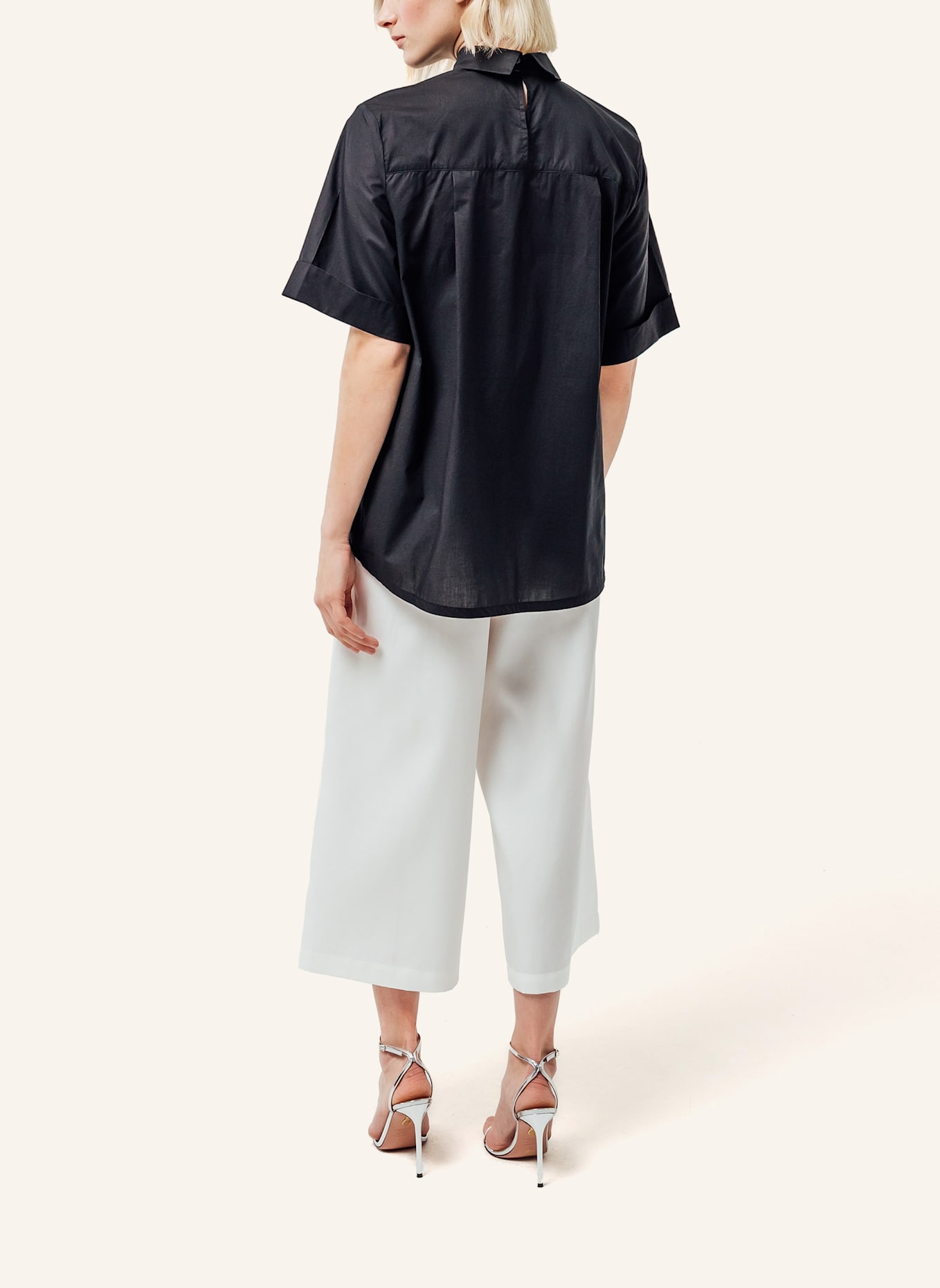 Helene Galwas Bluse aus Baumwolle FAYRE: SCHWARZ