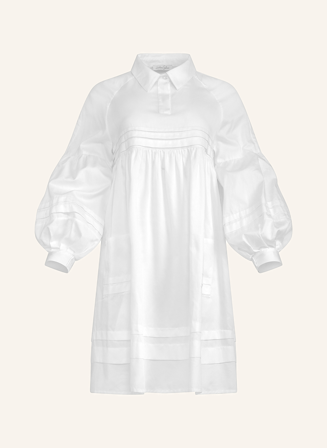 Helene Galwas Hemdblusenkleid KANIKA: WEISS