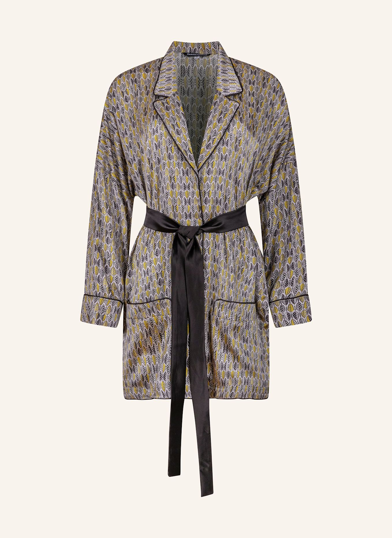 Helene Galwas Blusenjacke aus Seidensatin JANI: SILBER