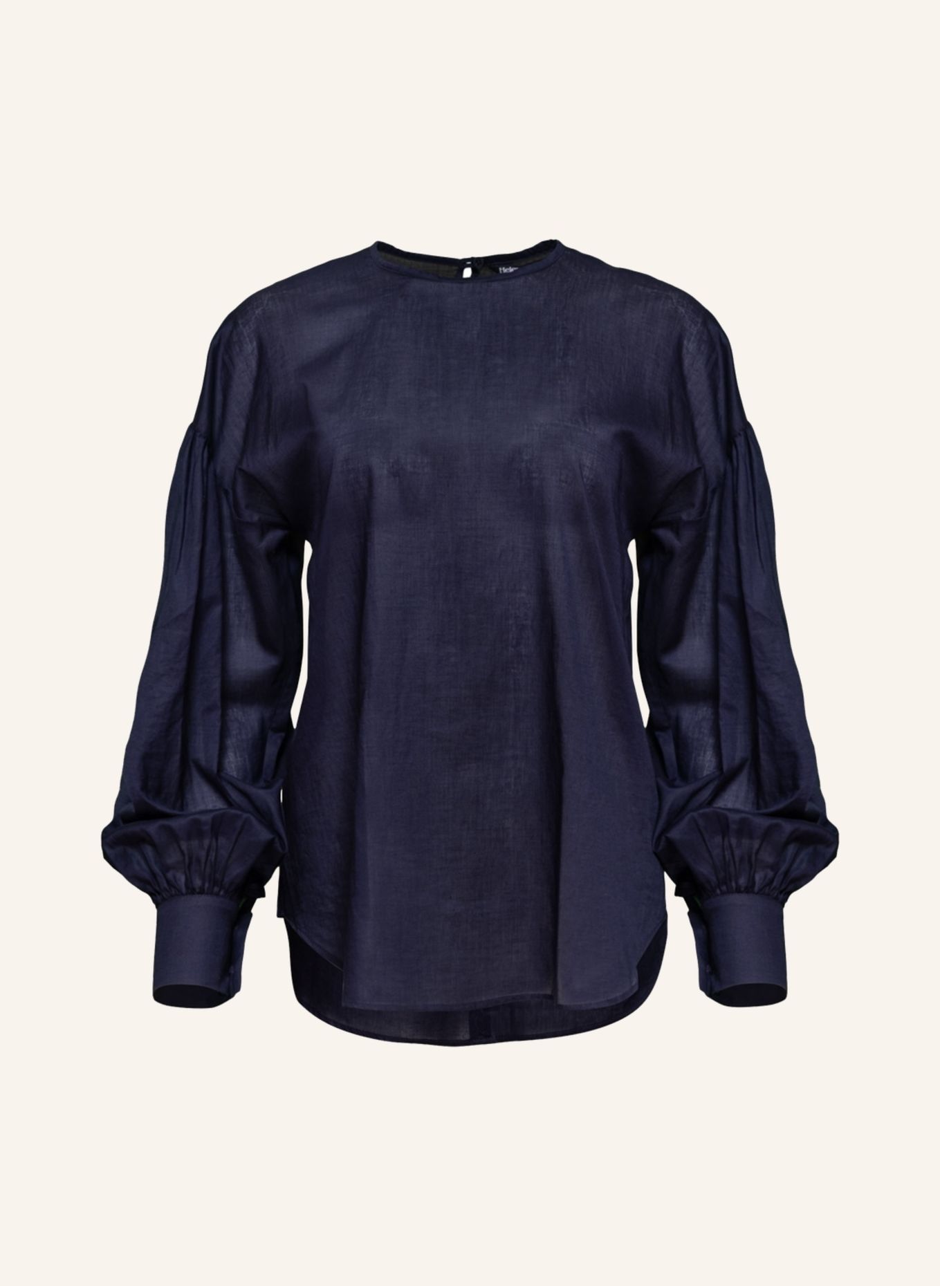 Helene Galwas Langarm Bluse aus Baumwolle HADLEY: BLAU
