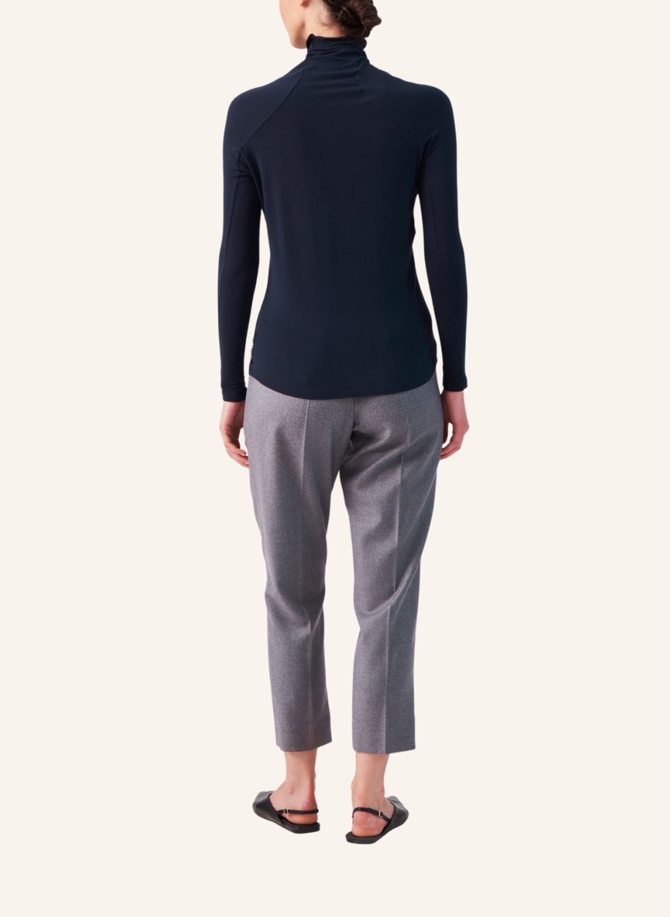 Helene Galwas Hose im Jogger-Stil aus Wolle LOLA: GRAU