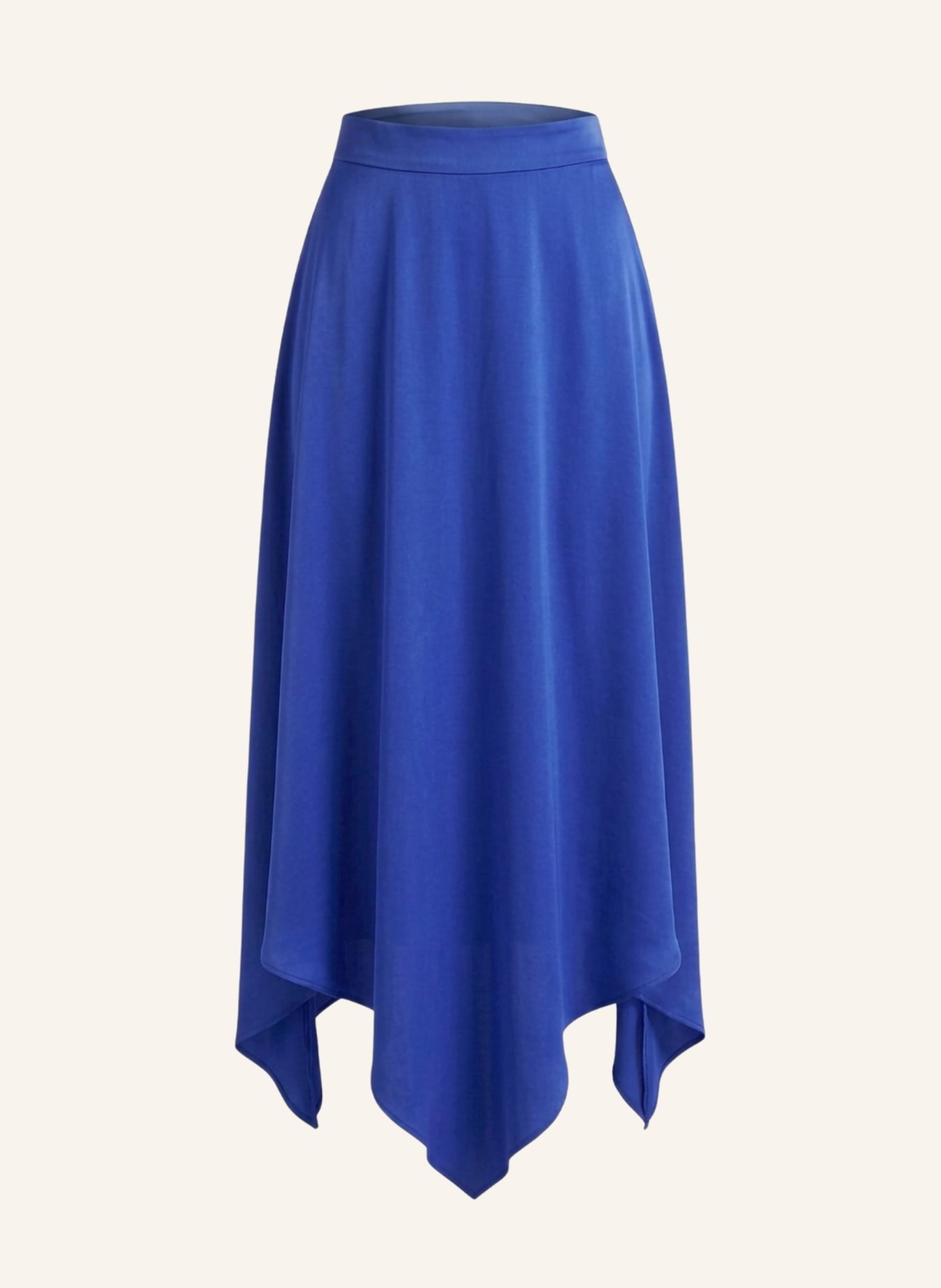 Helene Galwas Rock aus Seidensatin ILKARE: BLAU