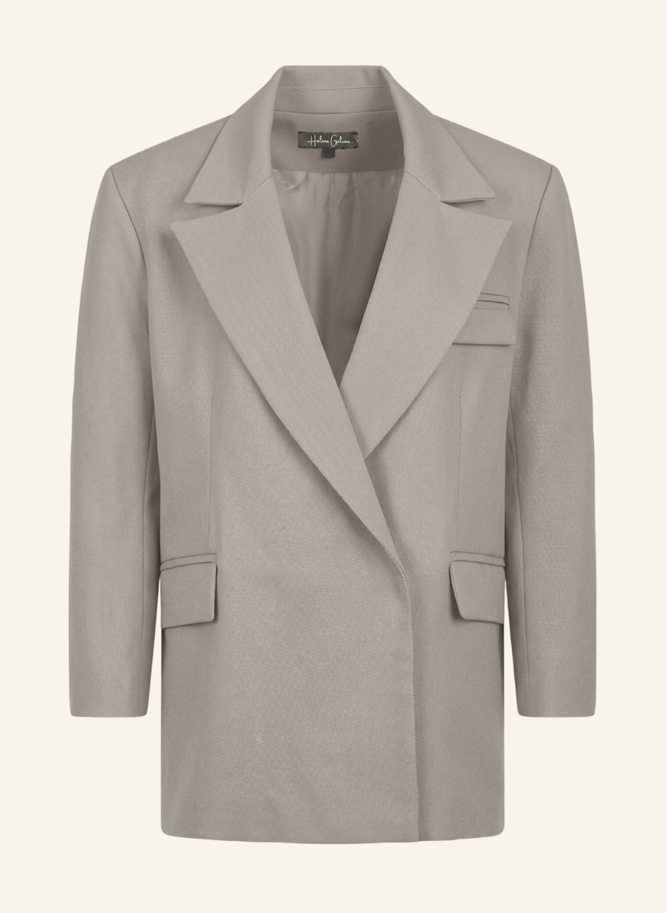 Helene Galwas Oversize Blazer aus Wolle JESSICA: BEIGE