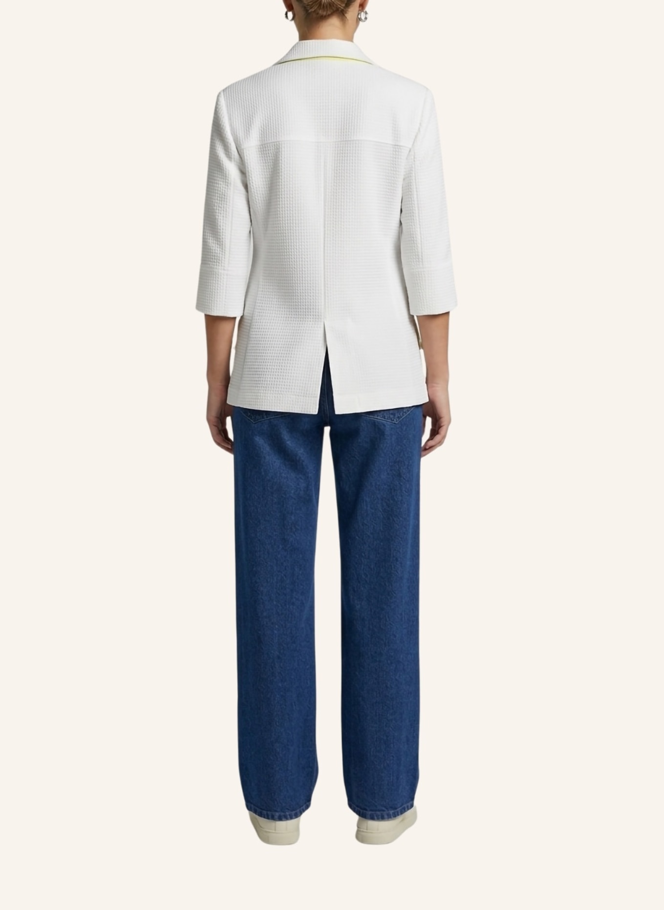 Helene Galwas Feminin taillierter Sommerblazer GEMMARE: WEISS