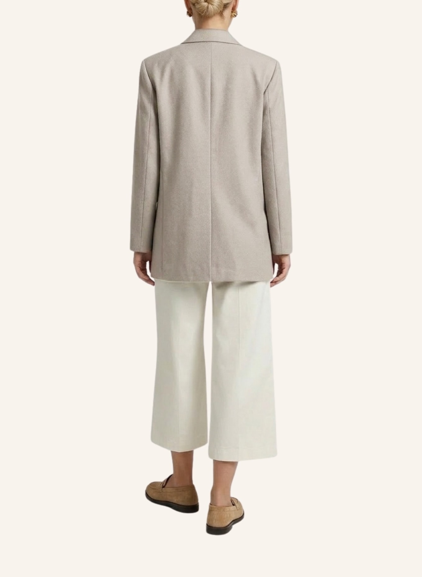 Helene Galwas Oversize Blazer aus Wolle JESSICA: BEIGE