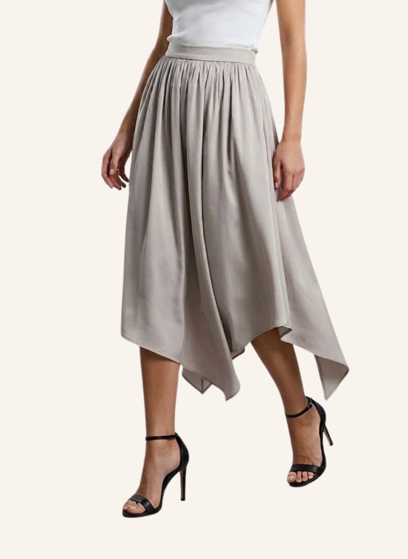 Helene Galwas Rock aus Viscose ILKARE: BEIGE