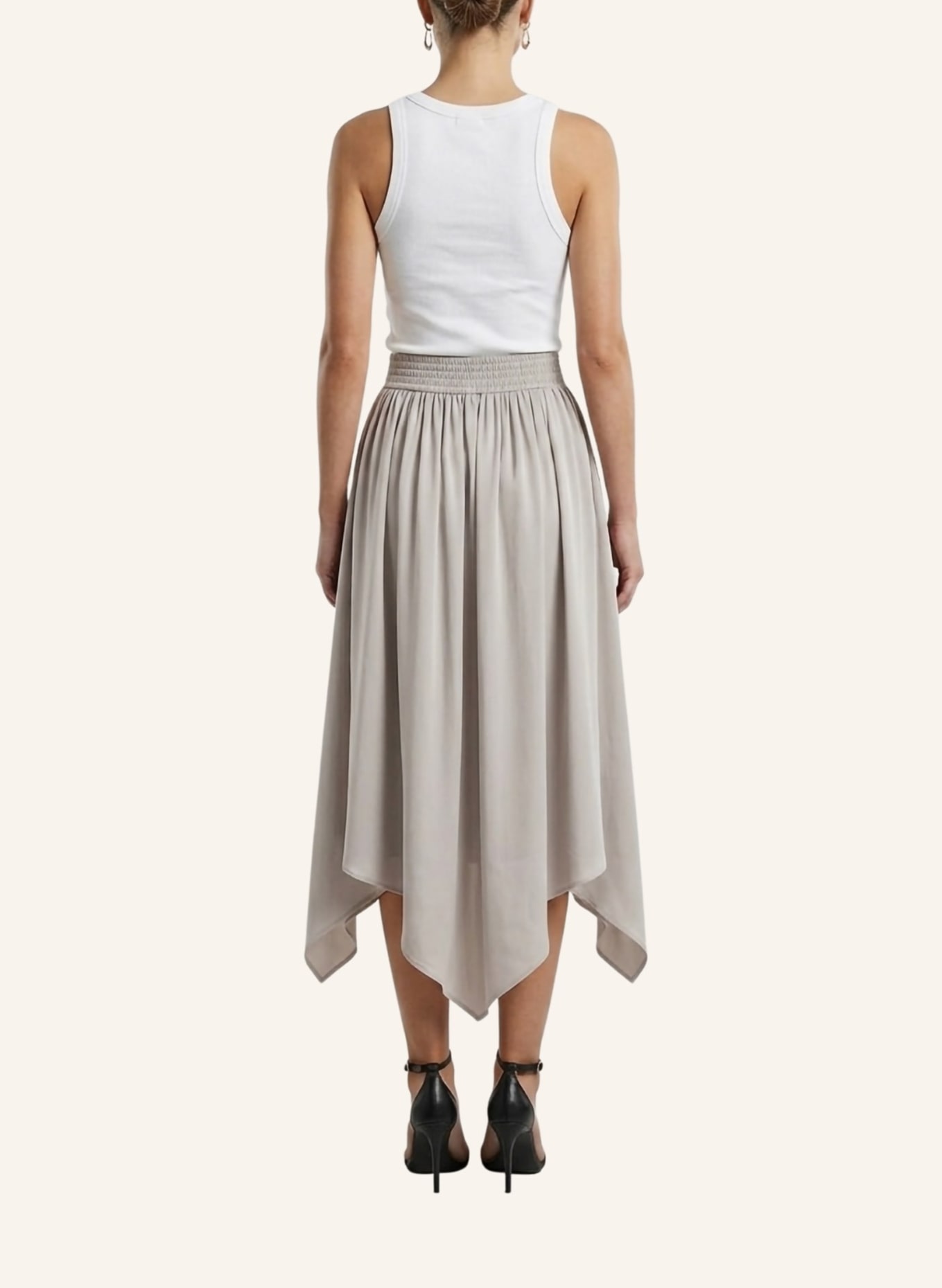 Helene Galwas Rock aus Viscose ILKARE: BEIGE