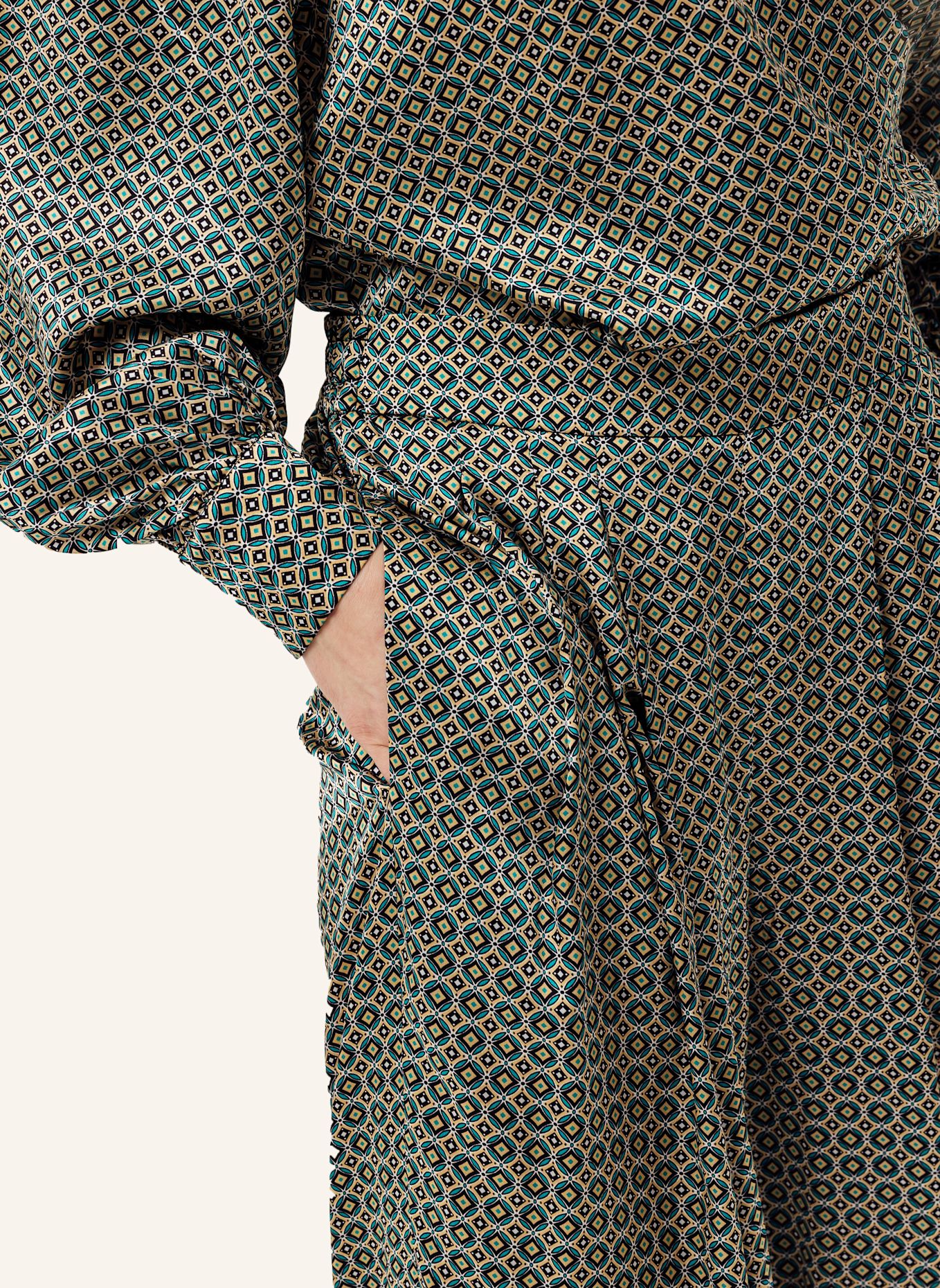 Helene Galwas Weite Seidenhose KIMBERLY: GRÜN