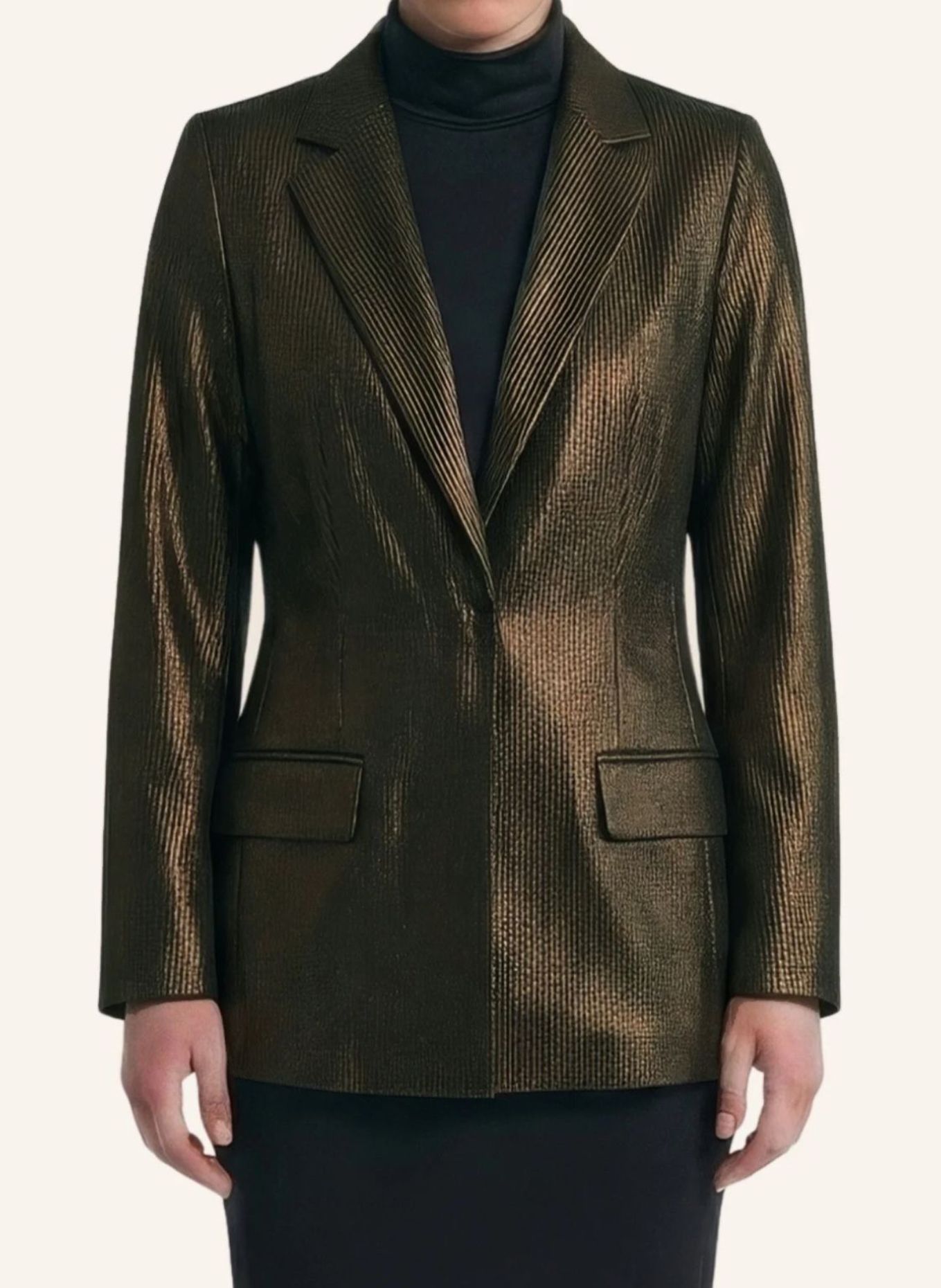 Helene Galwas Blazer Jacke aus feinem Samt HALEARE: SCHWARZ