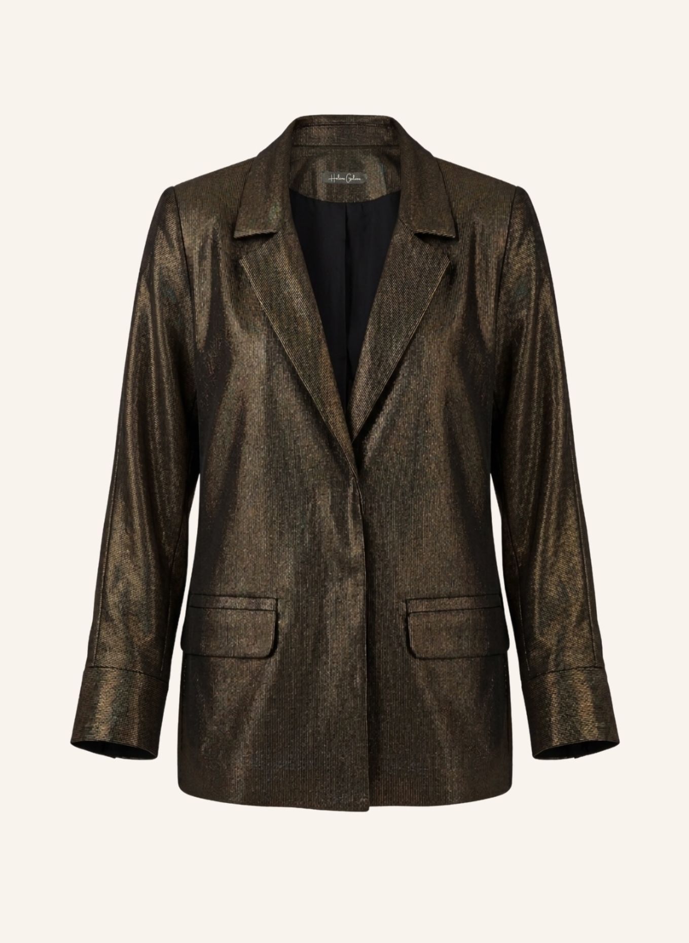 Helene Galwas Blazer Jacke aus feinem Samt HALEARE: SCHWARZ