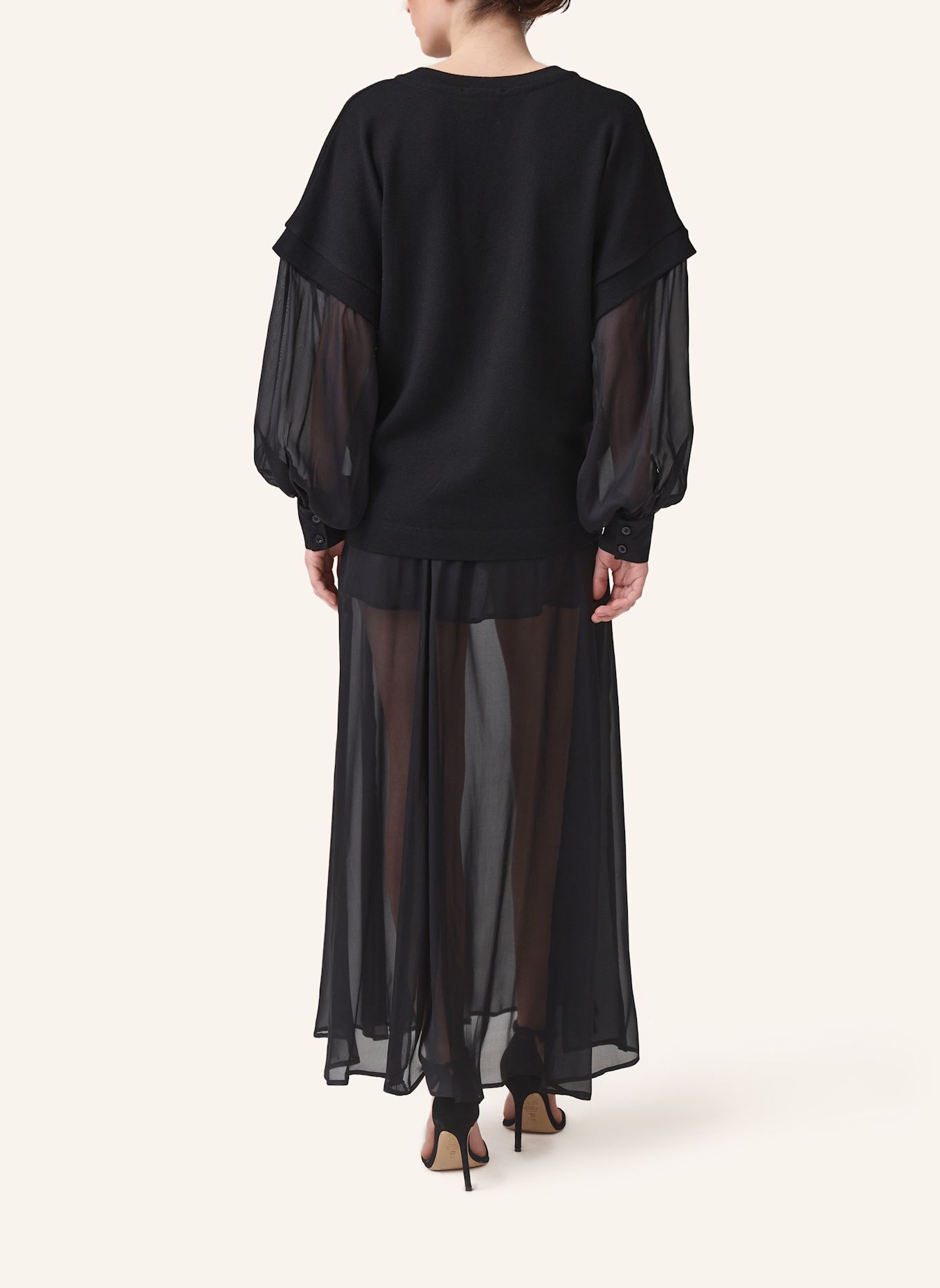Helene Galwas V-Ausschnitt Pullover LEANDRA: SCHWARZ
